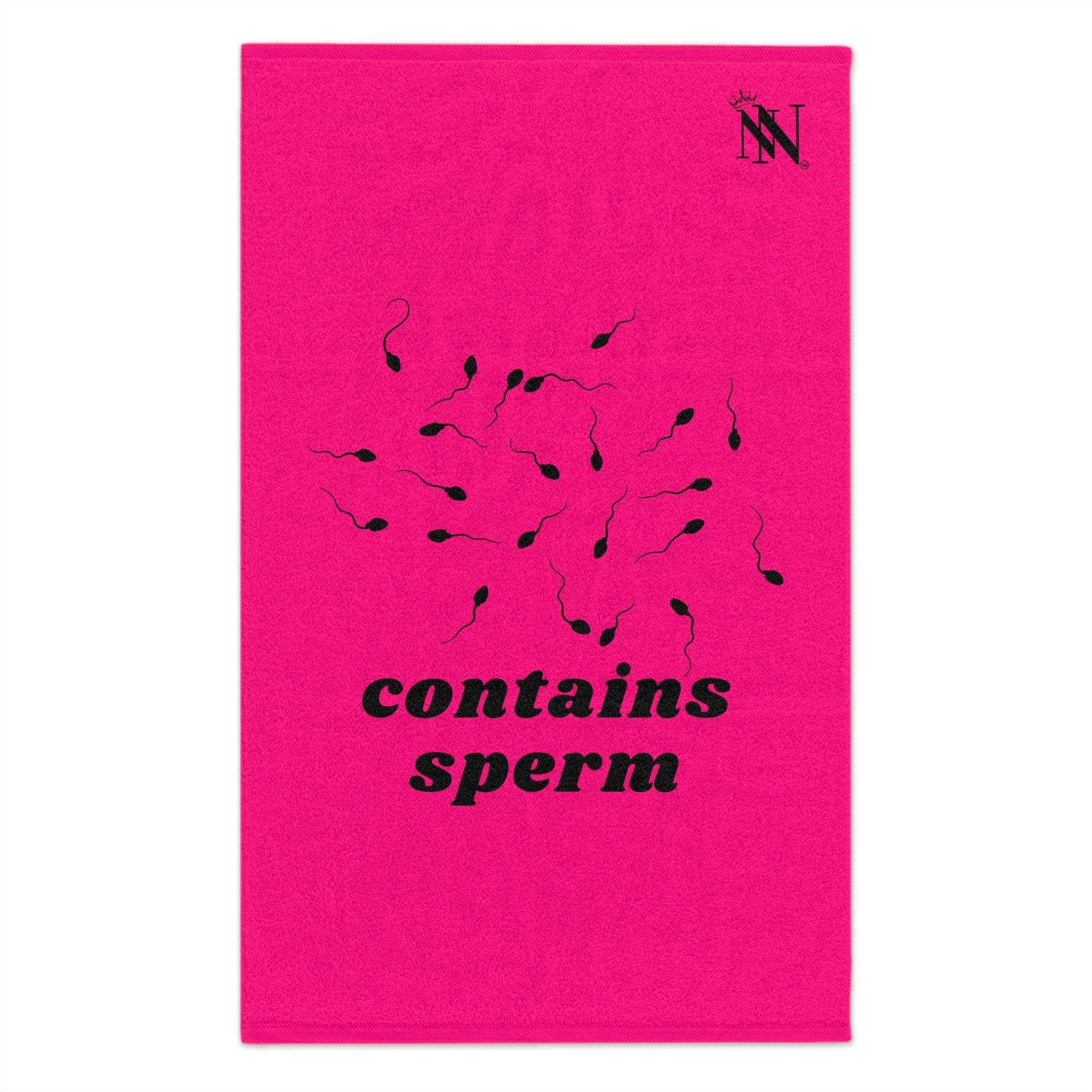 Contains Sperm Pink | Mix & Match Soft Sex Towels | Flirty Loversâ Gifts