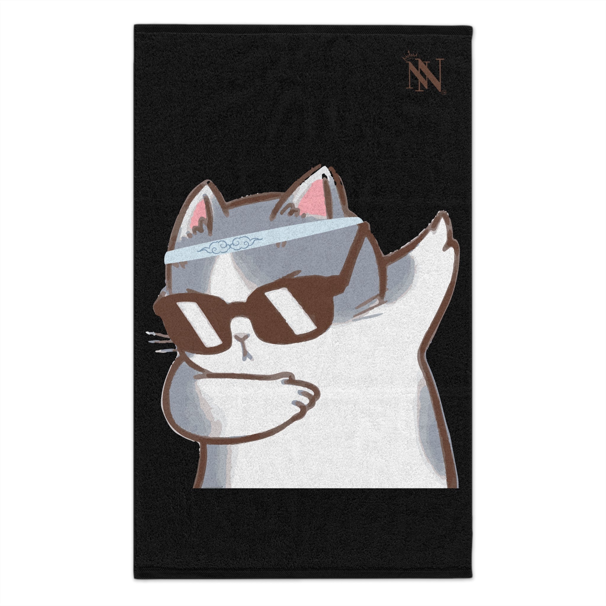 Cool Cat Black | Mix & Match Soft Fun-Flirty Lovers’ Towels
