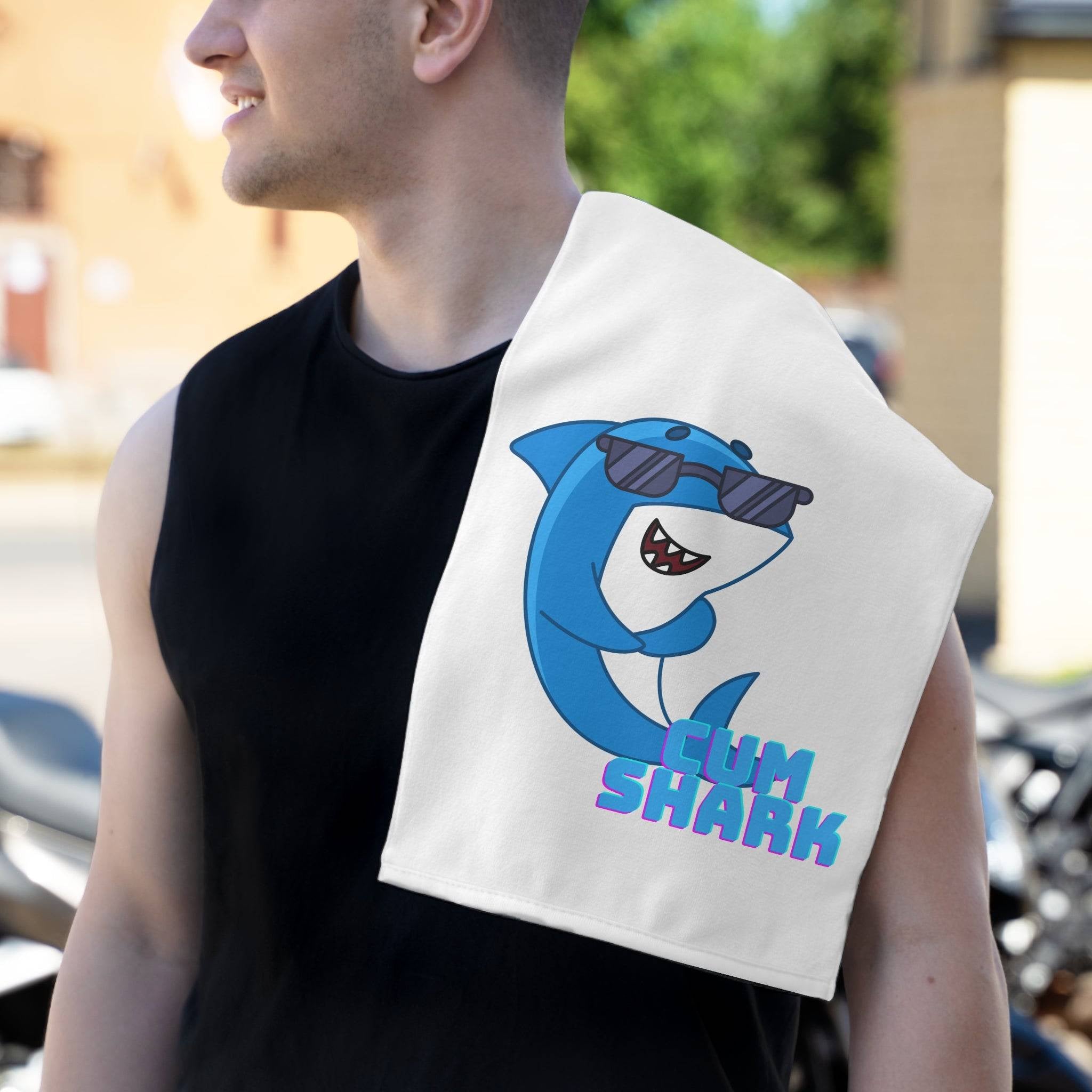 Cool Cum Shark | Mix & Match Soft Fun-Flirty Lovers’ Towels