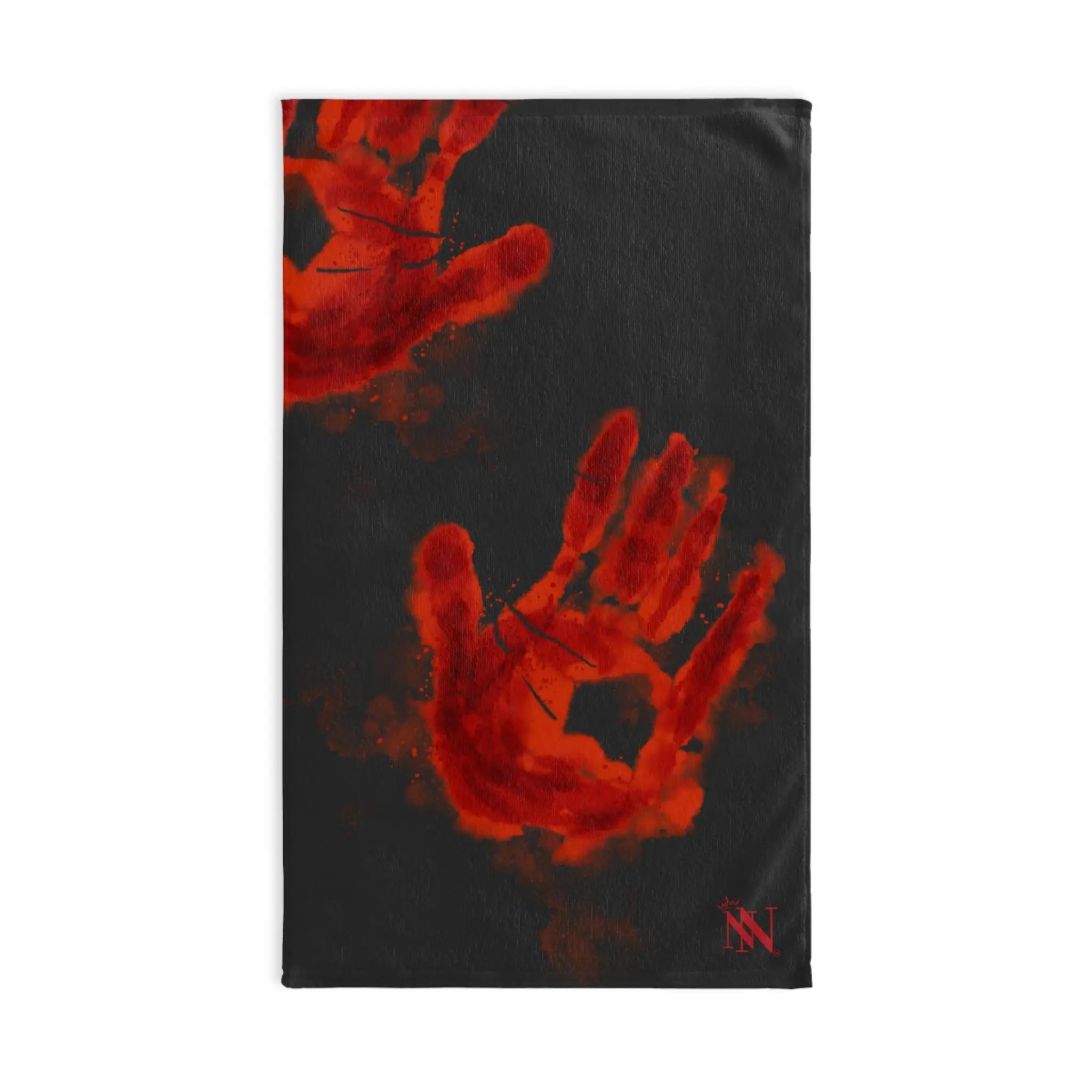 Bloody Hands Murder Scene Dark Grey | Mix & Match Original Fun-Flirty Lovers’ Towels