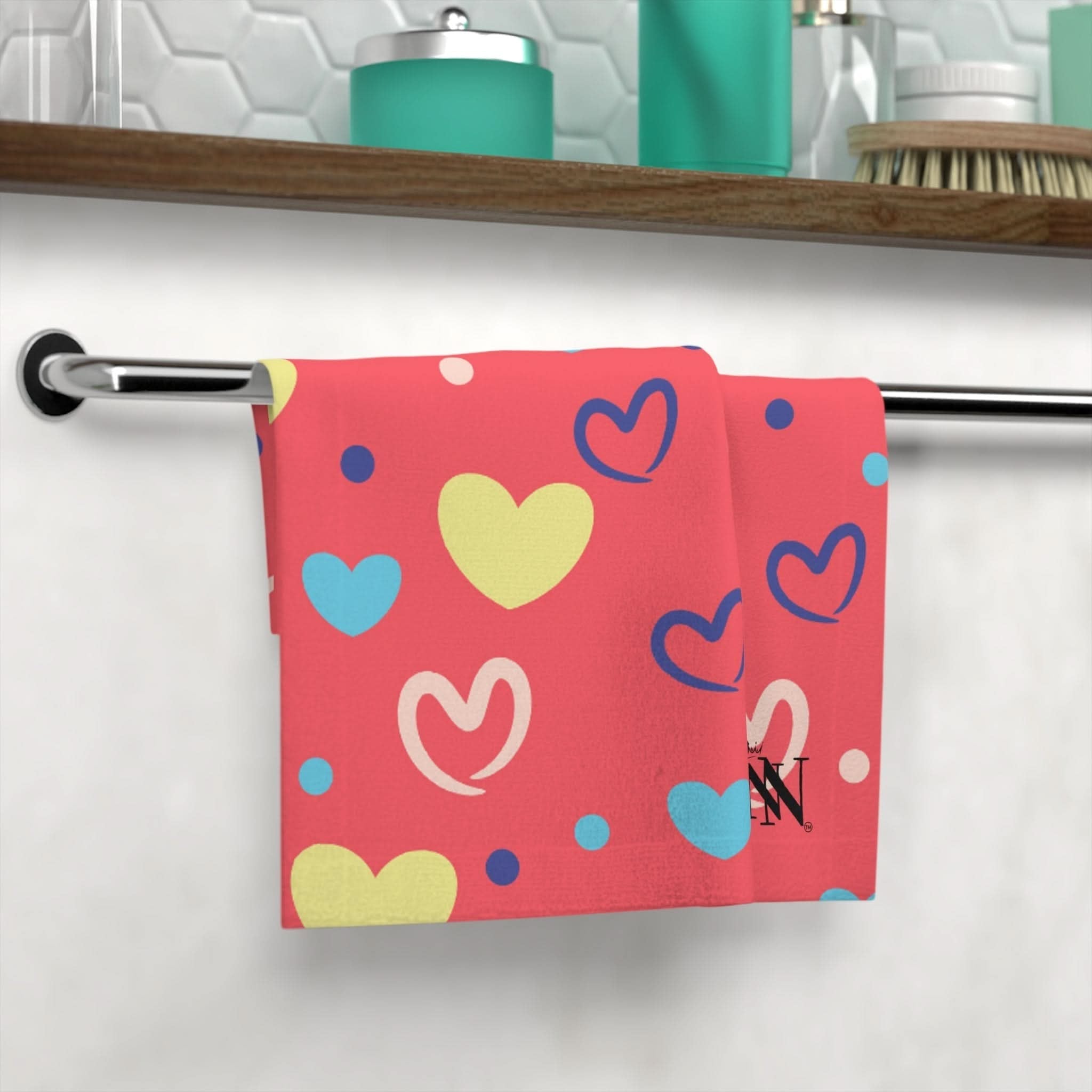Coral Heart | Mix & Match Lils’ Fun-Flirty Lovers’ Towels