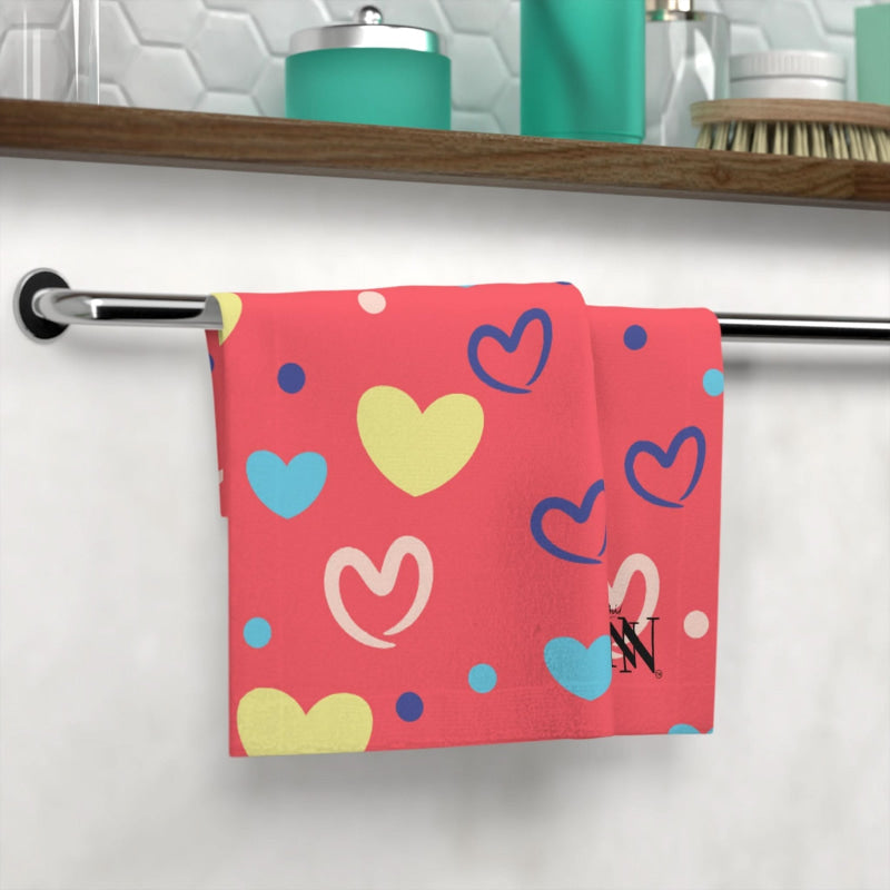 Coral Heart | Mix & Match Lils’ Fun-Flirty Lovers’ Towels