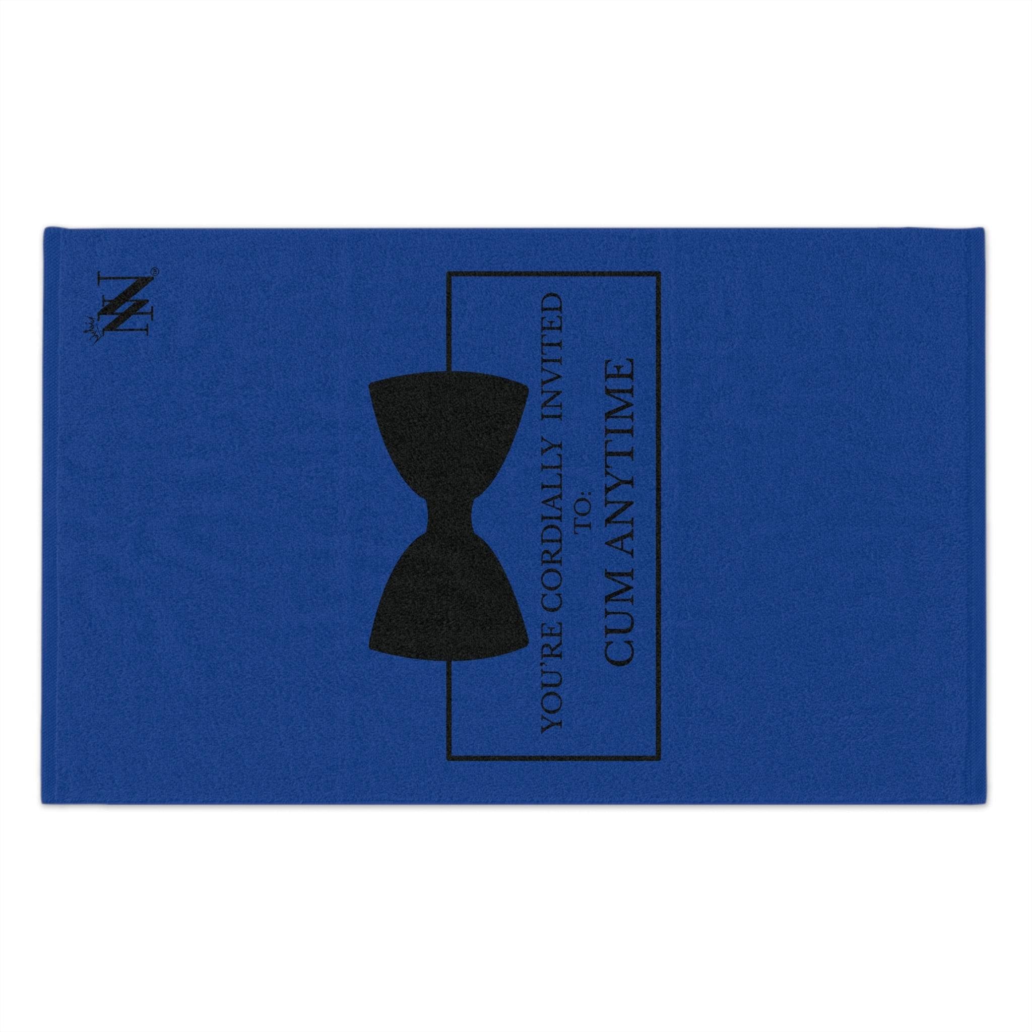 Cordially Invited Cum Blue | Mix & Match Soft Fun-Flirty Lovers’ Towels