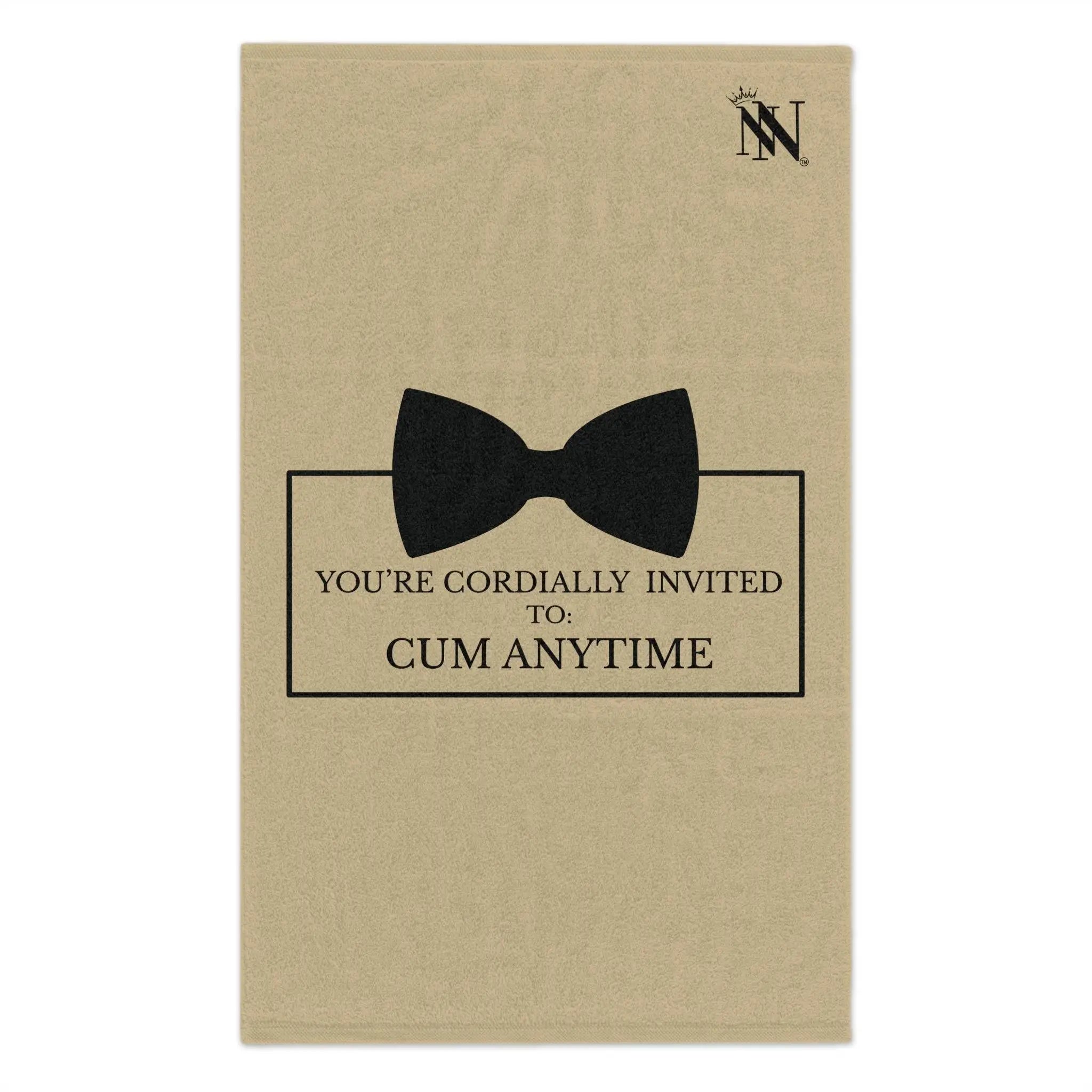 Cordially Invited Cum Gold | Mix & Match Soft Fun-Flirty Lovers’ Towels