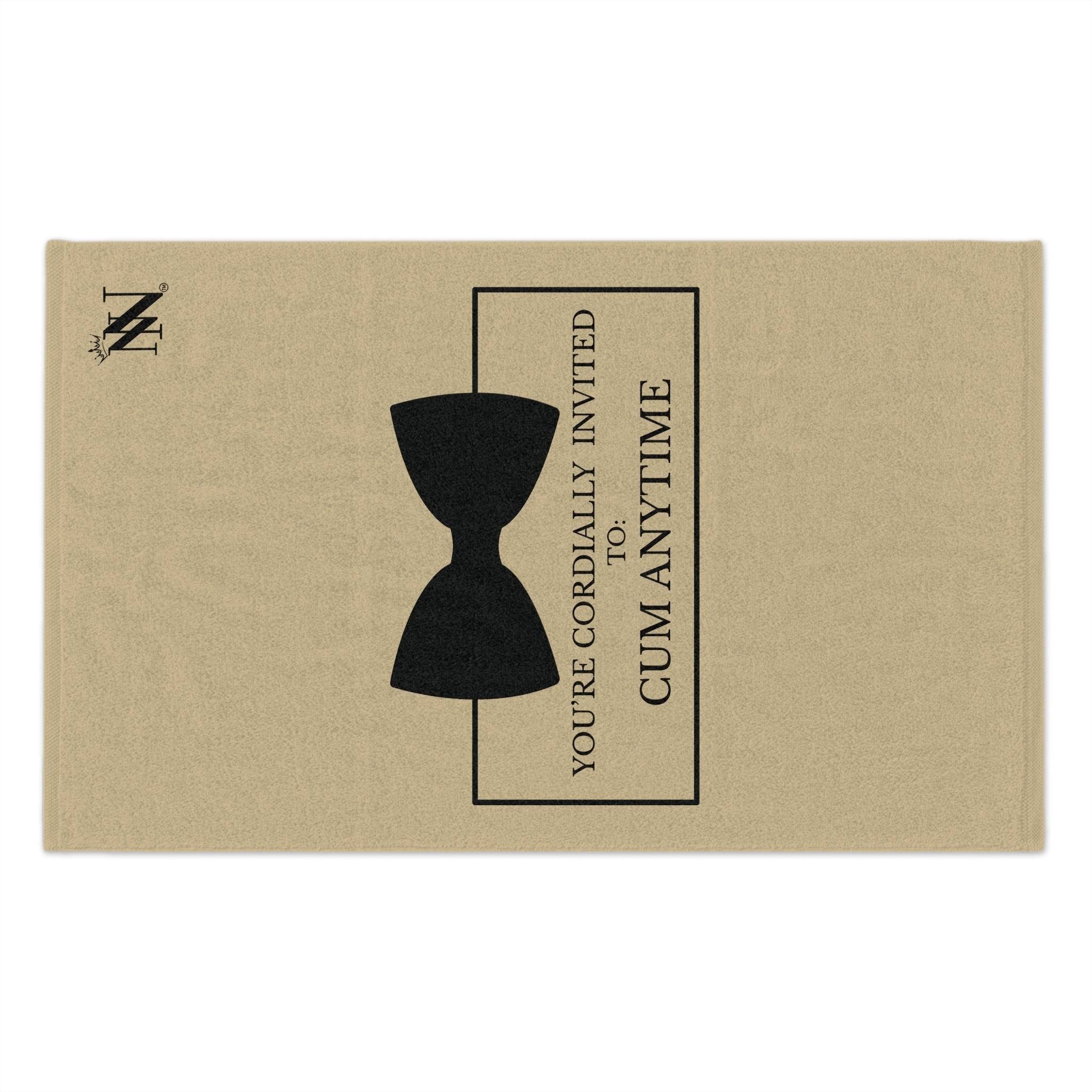 Cordially Invited Cum Gold | Mix & Match Soft Fun-Flirty Lovers’ Towels