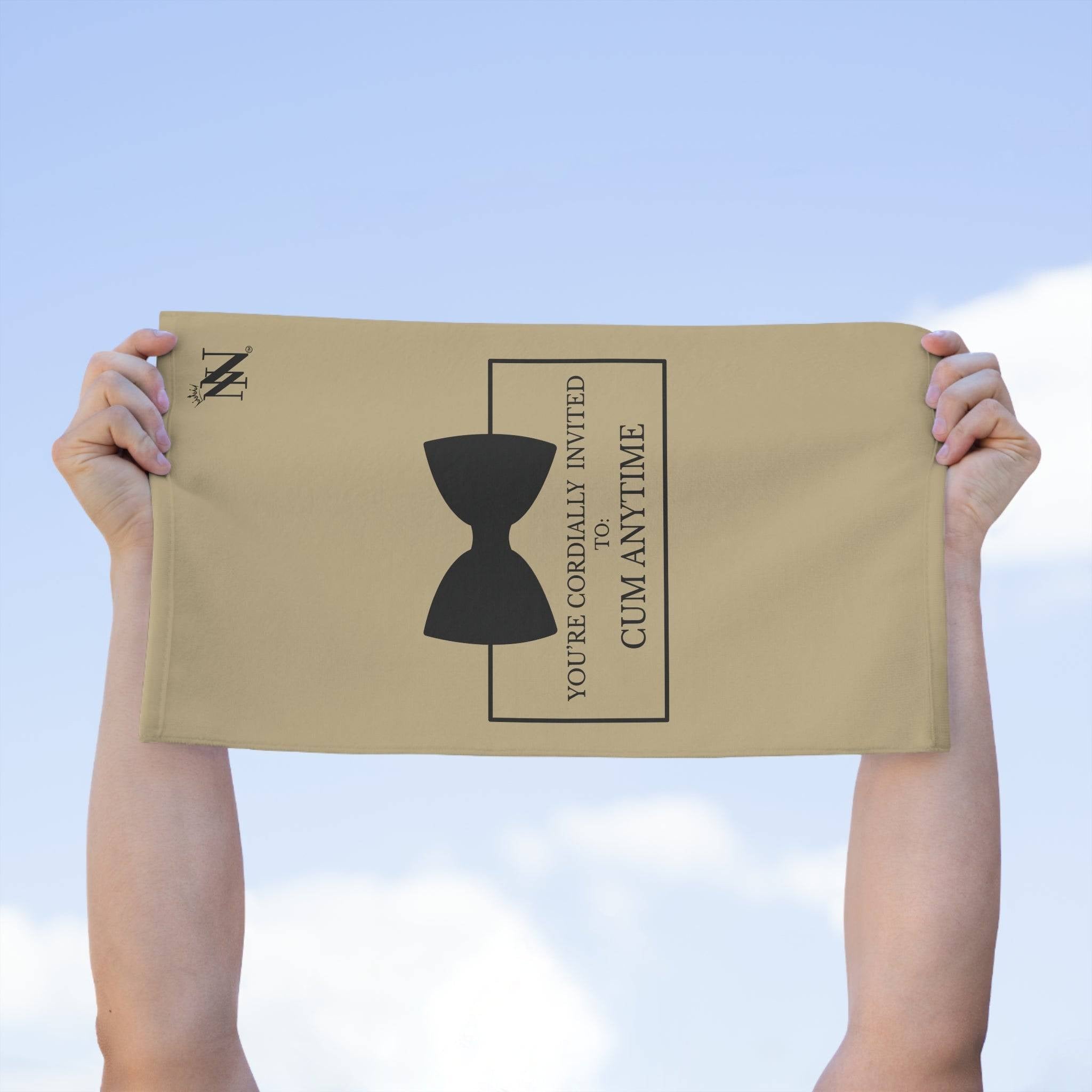 Cordially Invited Cum Gold | Mix & Match Soft Fun-Flirty Lovers’ Towels