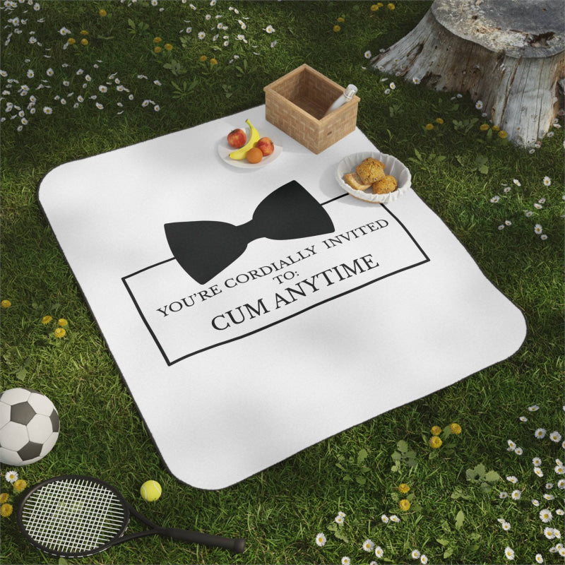 Cordially Invited Cum | Mix Match Fun-Flirty Lovers’ Water-Resistant Blankets