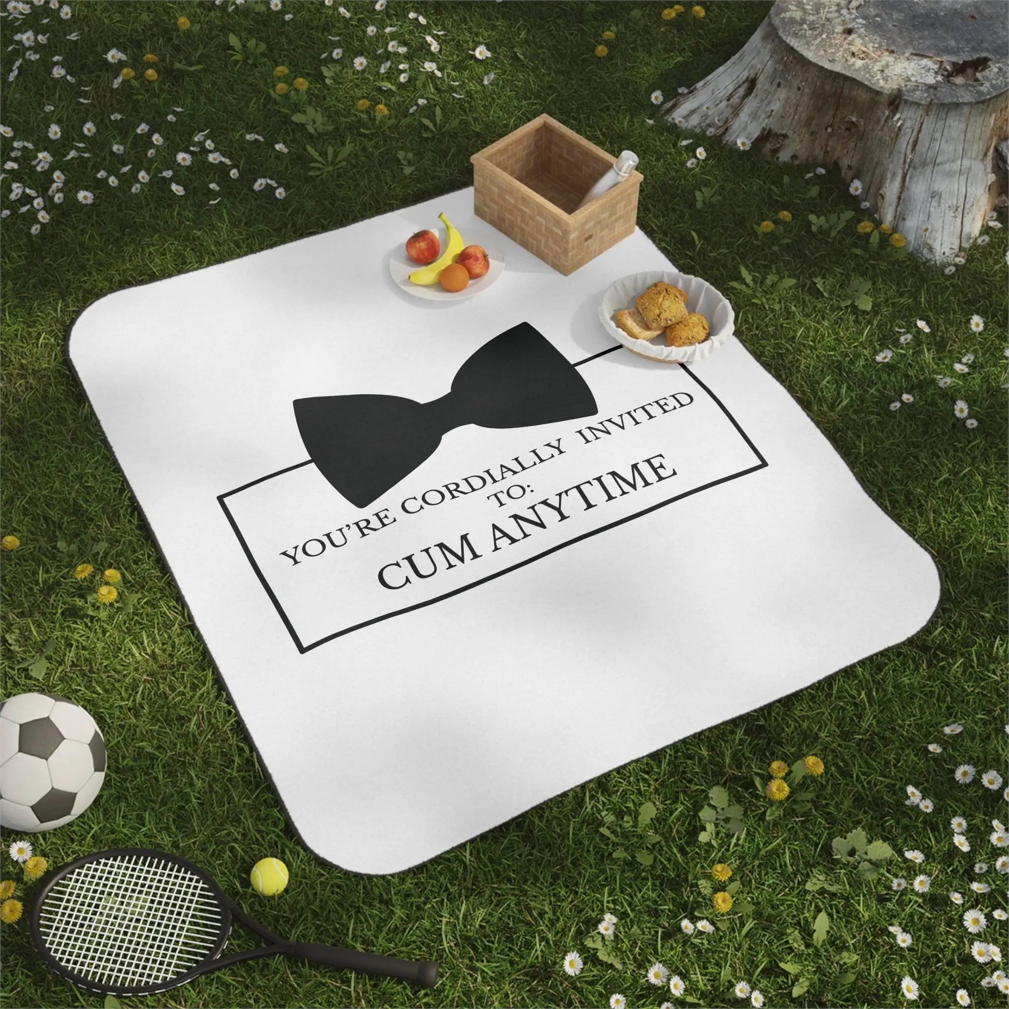 Cordially Invited Cum | Mix Match Fun-Flirty Lovers’ Water-Resistant Blankets