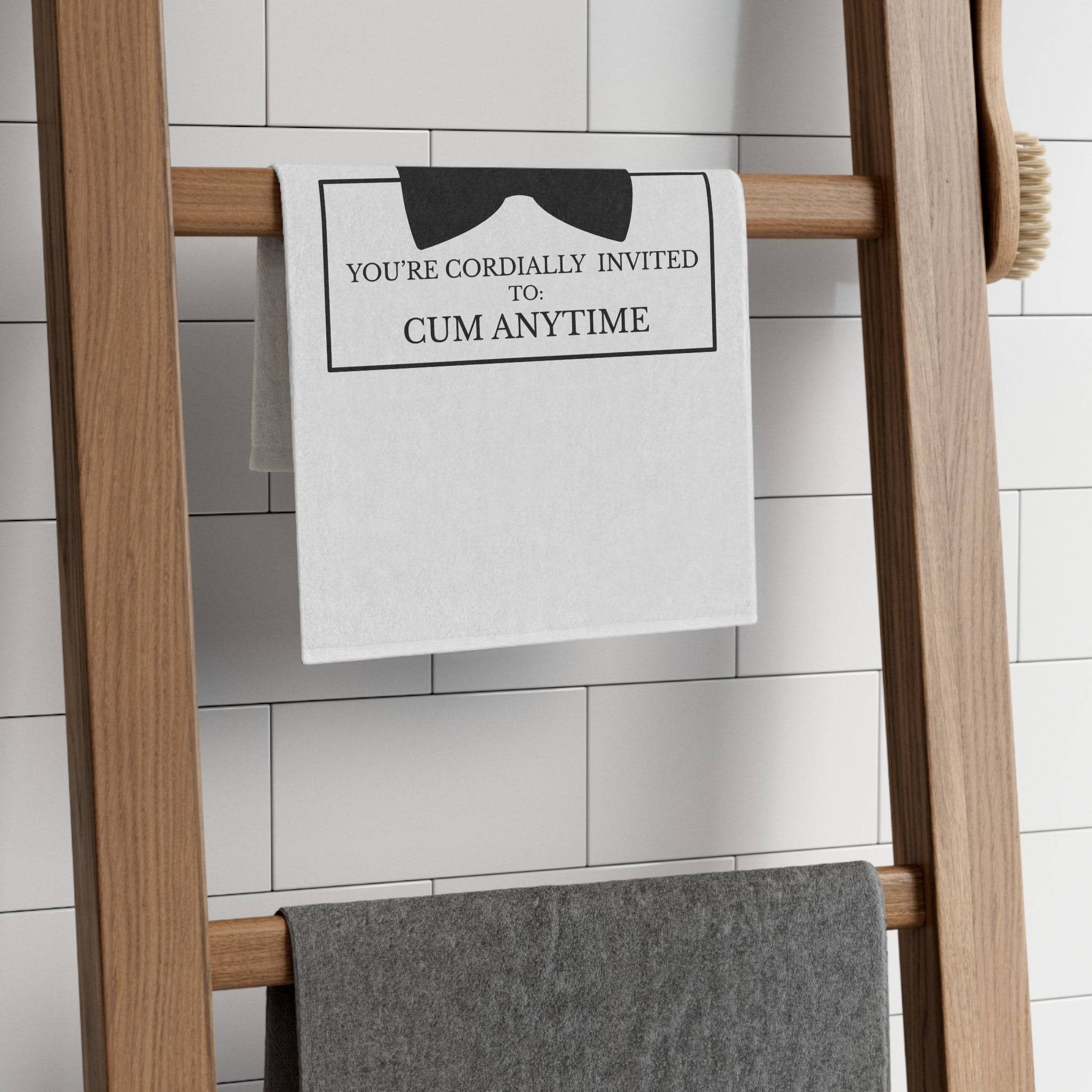 Cordially Invited Cum | Mix & Match Soft Fun-Flirty Lovers’ Towels