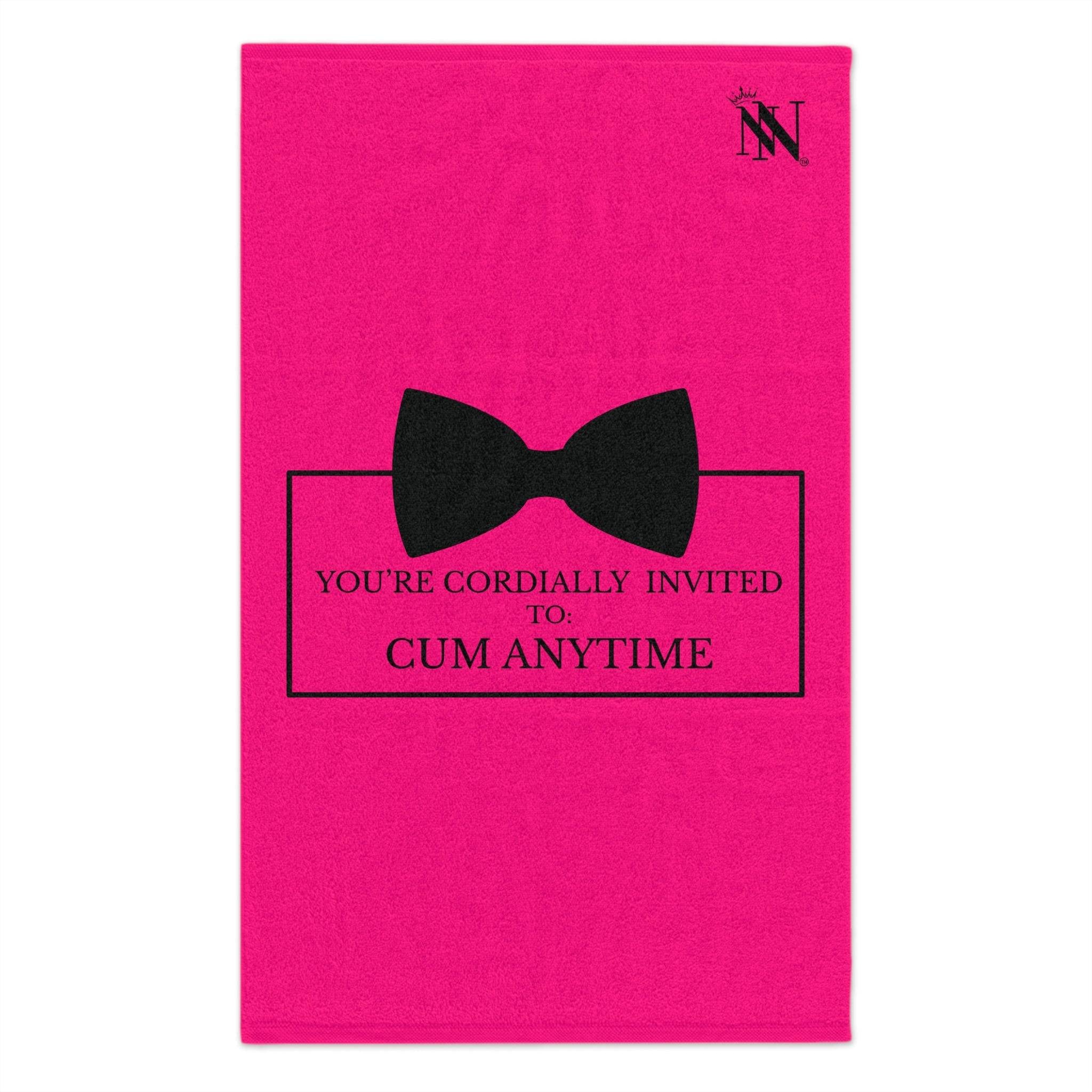 Cordially Invited Cum Pink | Mix & Match Soft Fun-Flirty Lovers’ Towels