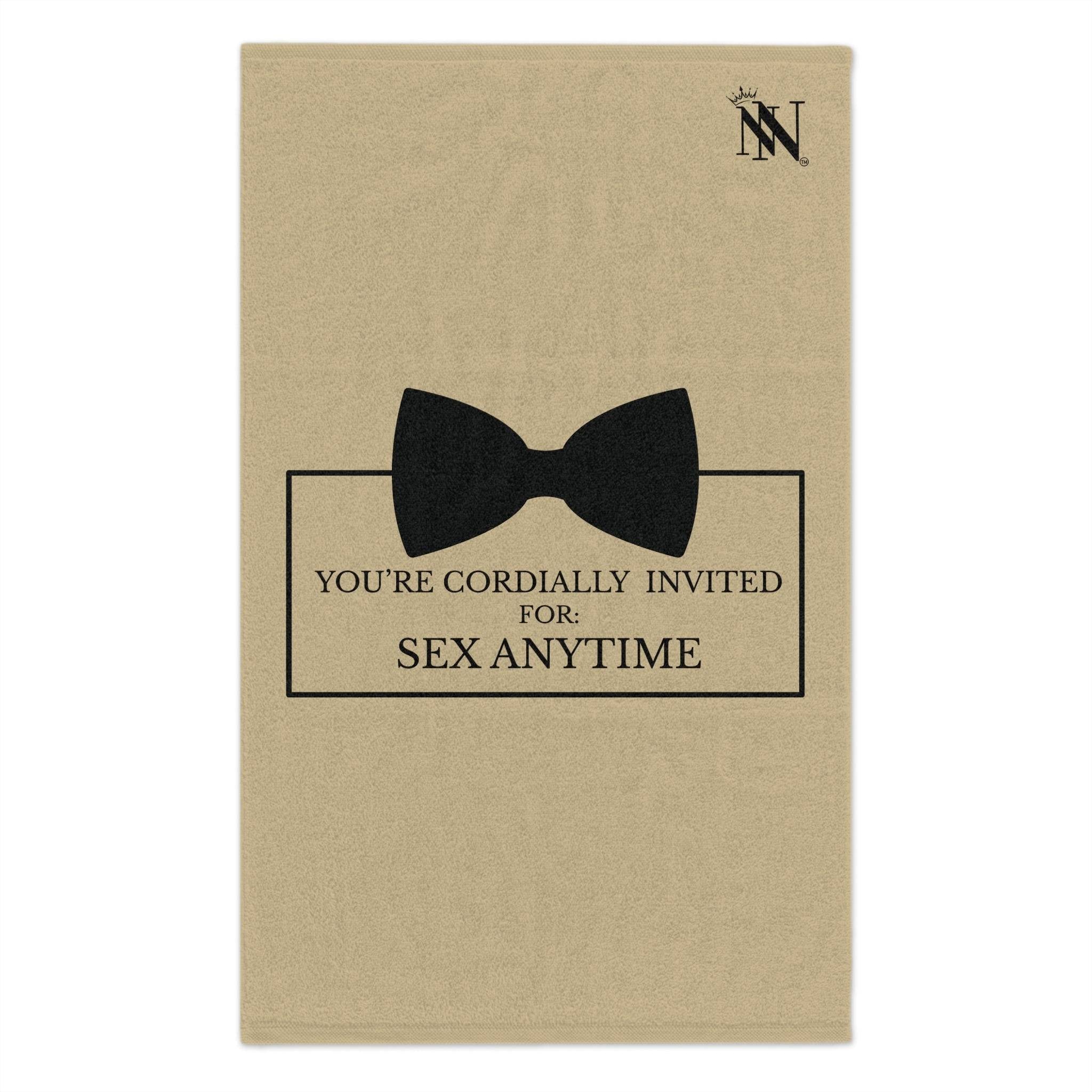 Cordially Invited Sex Gold | Mix & Match Soft Fun-Flirty Lovers’ Towels