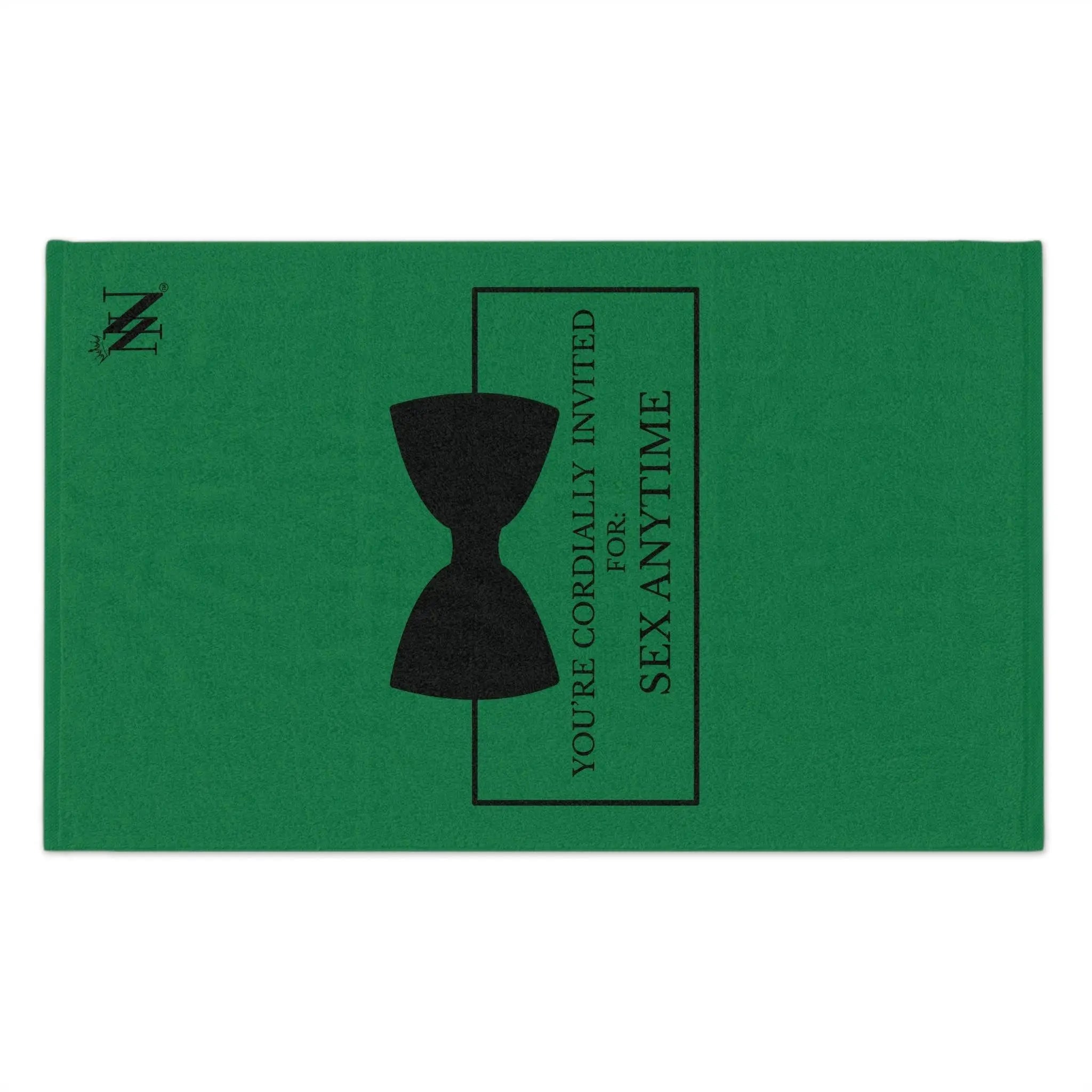 Cordially Invited Sex Green | Mix & Match Soft Fun-Flirty Lovers’ Towels