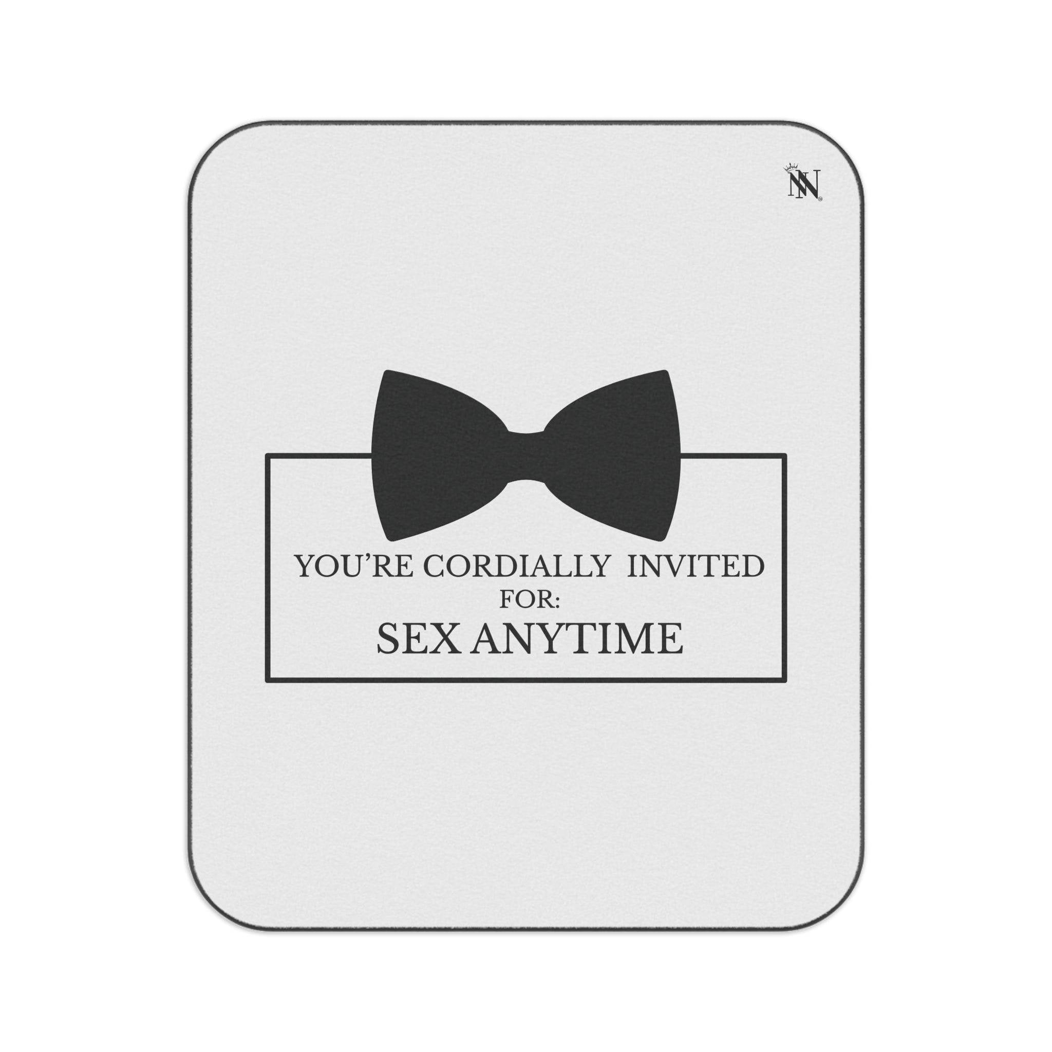 Cordially Invited Sex | Mix Match Fun-Flirty Lovers’ Water-Resistant Blankets