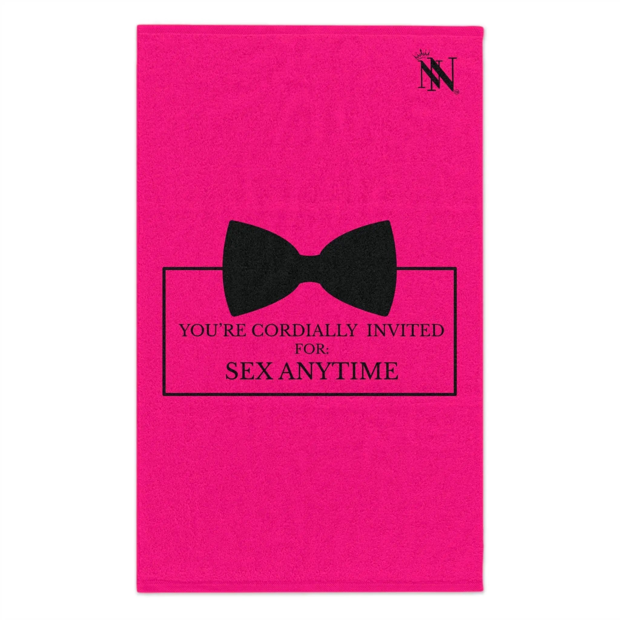Cordially Invited Sex Pink | Mix & Match Soft Fun-Flirty Lovers’ Towels
