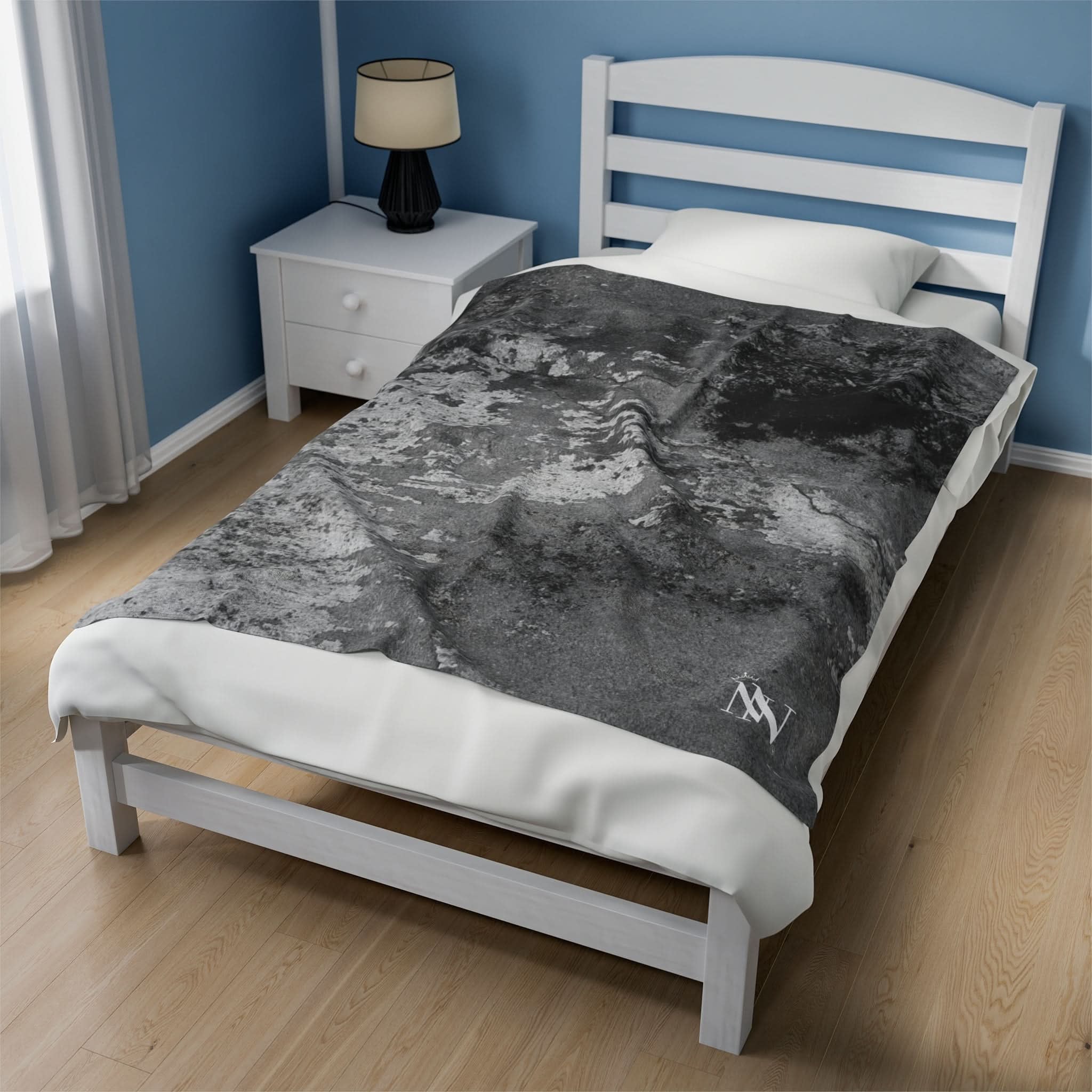 Cracked Concrete | Mix & Match Fun-Flirty Lovers’ Blankets