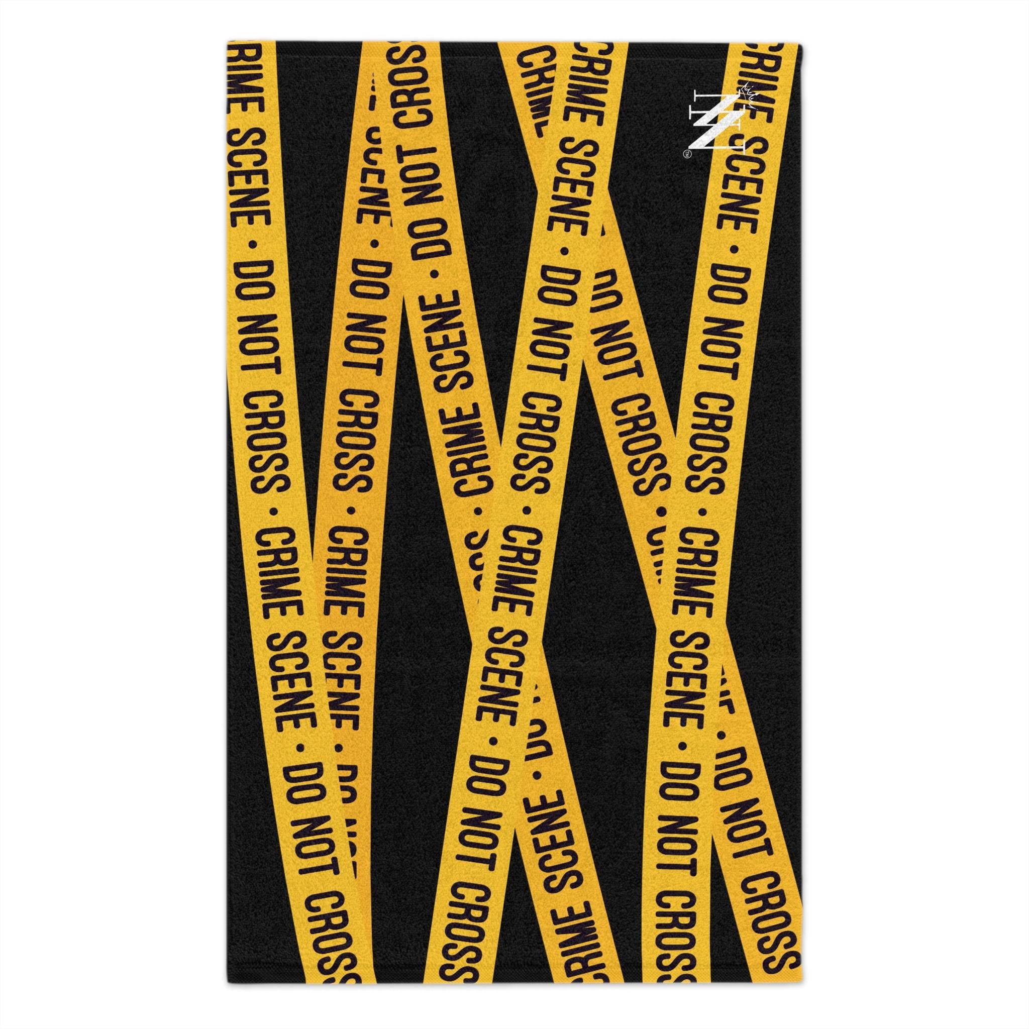 Crime Scene Black Mix & Match Soft Sex Towels | Flirty Lovers’ Gifts