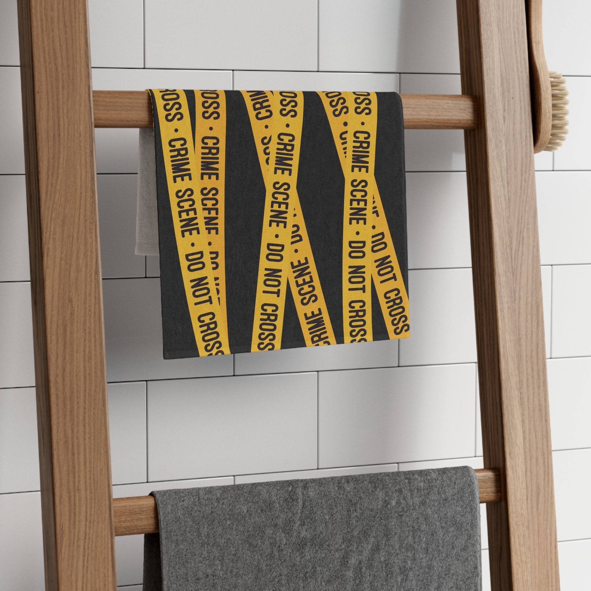 Crime Scene Black Mix & Match Soft Sex Towels | Flirty Lovers’ Gifts