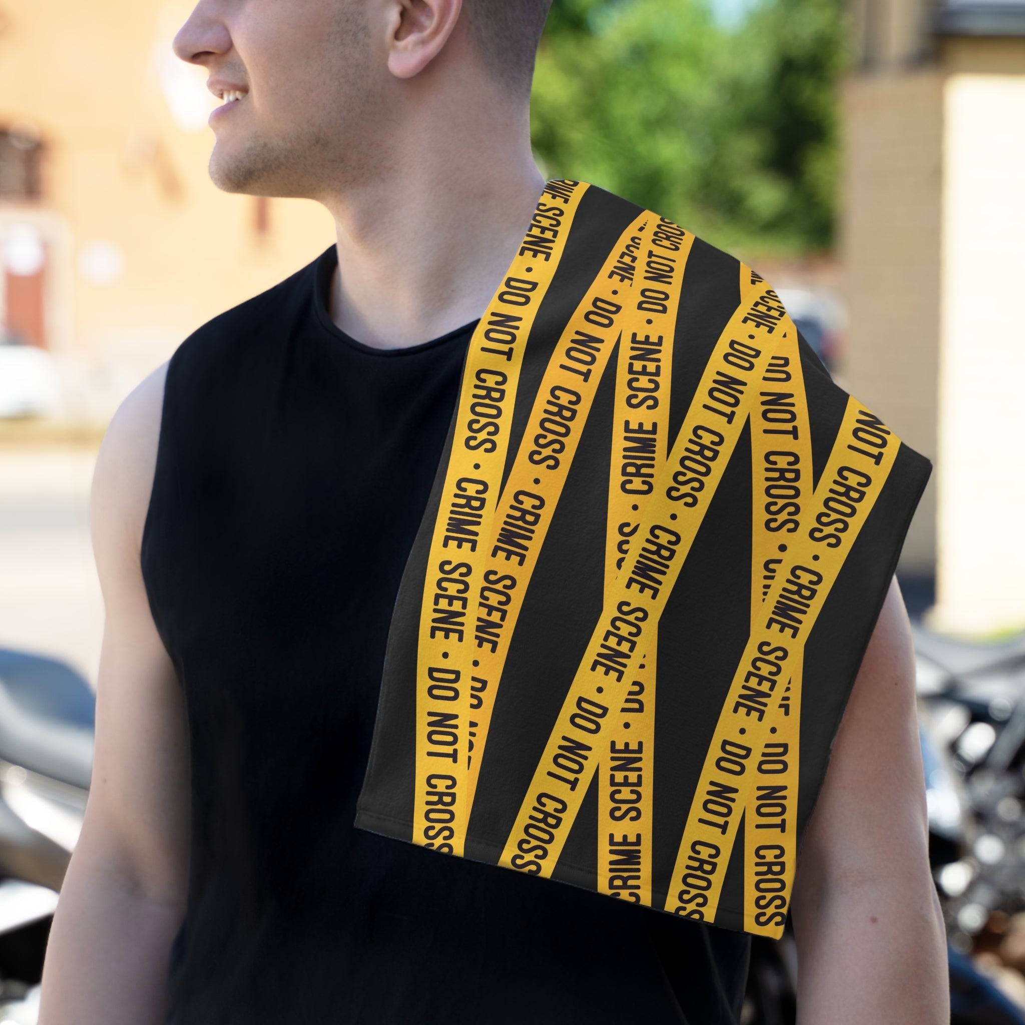 Crime Scene Black Mix & Match Soft Sex Towels | Flirty Lovers’ Gifts