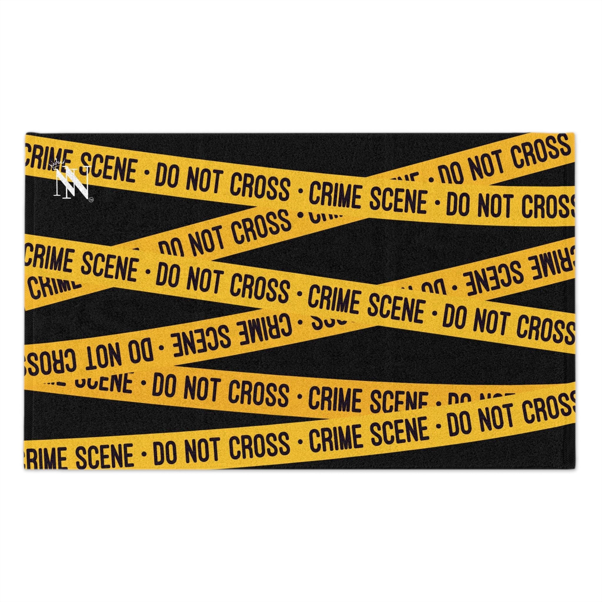 Crime Scene Black Mix & Match Soft Sex Towels | Flirty Lovers’ Gifts