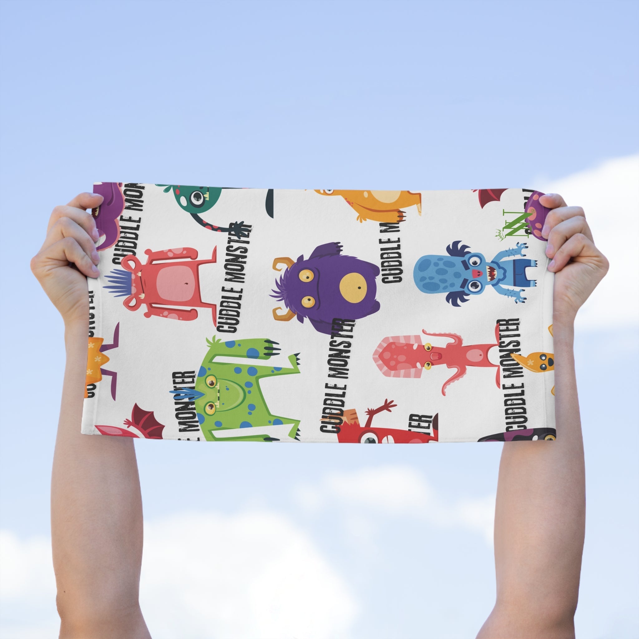 Cuddle Monster Pattern | Mix & Match Soft Fun-Flirty Lovers’ Towels