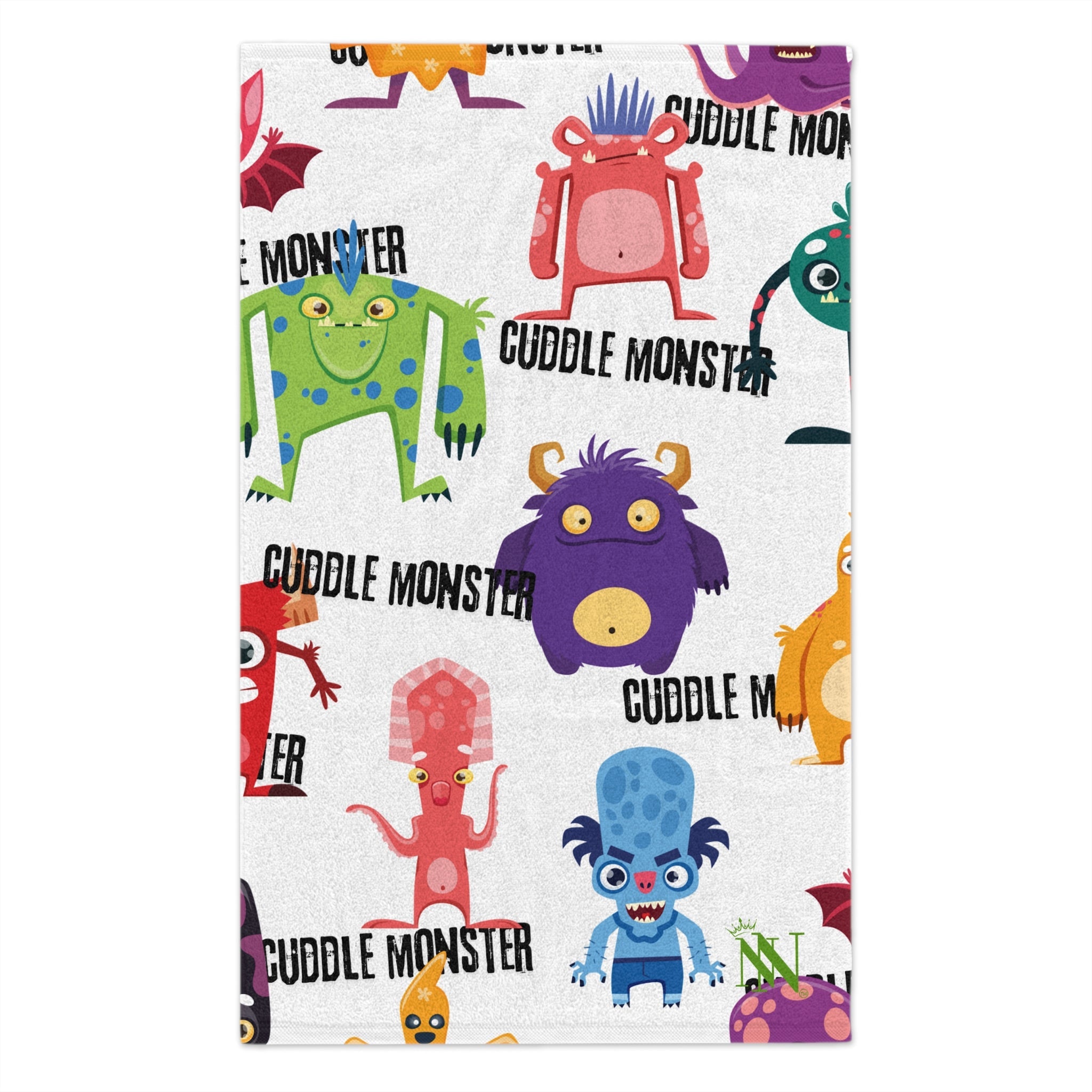 Cuddle Monster Pattern | Mix & Match Soft Fun-Flirty Lovers’ Towels
