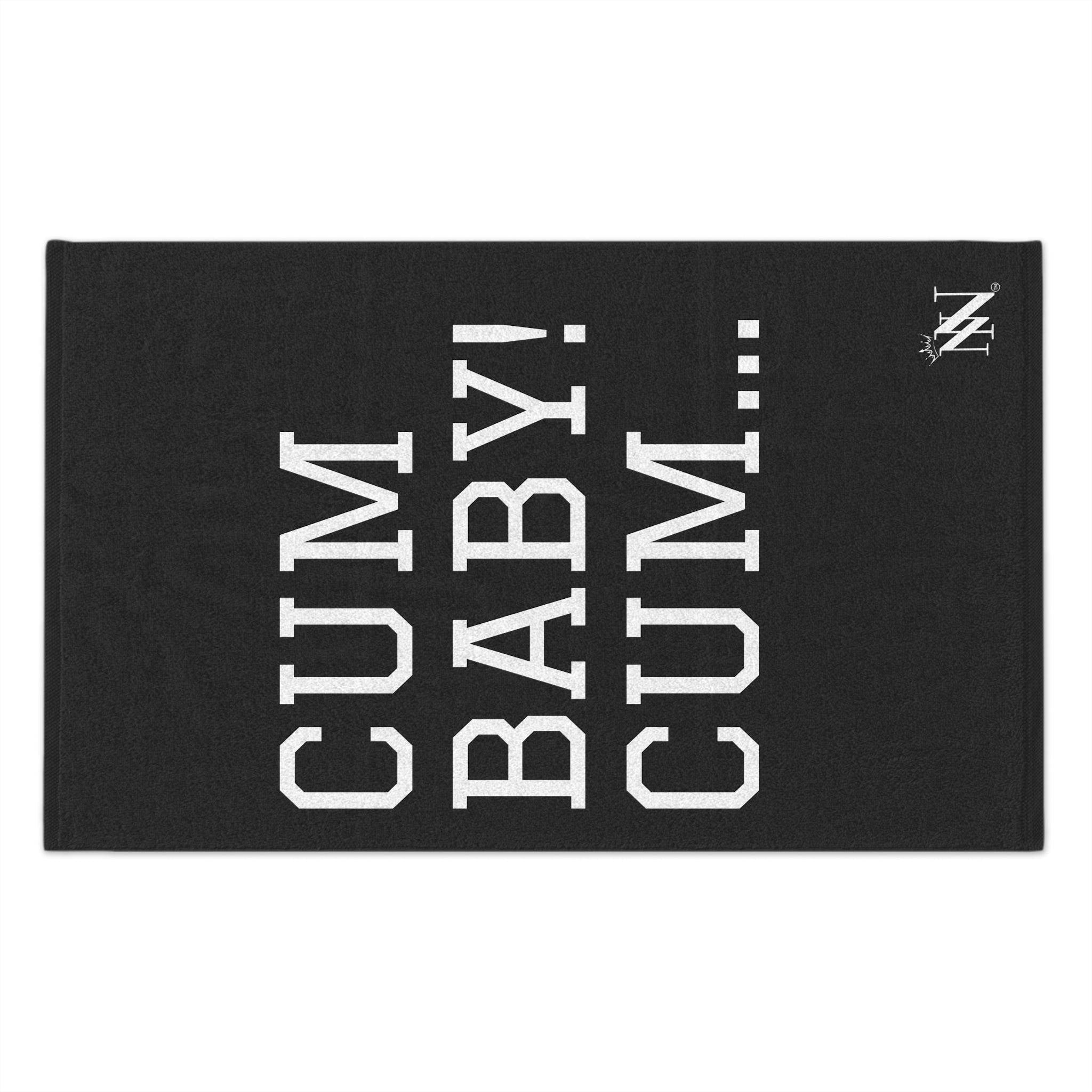 Cum Baby! Cum... Grey Mix & Match Soft Sex Towels | Flirty Lovers’ Gifts