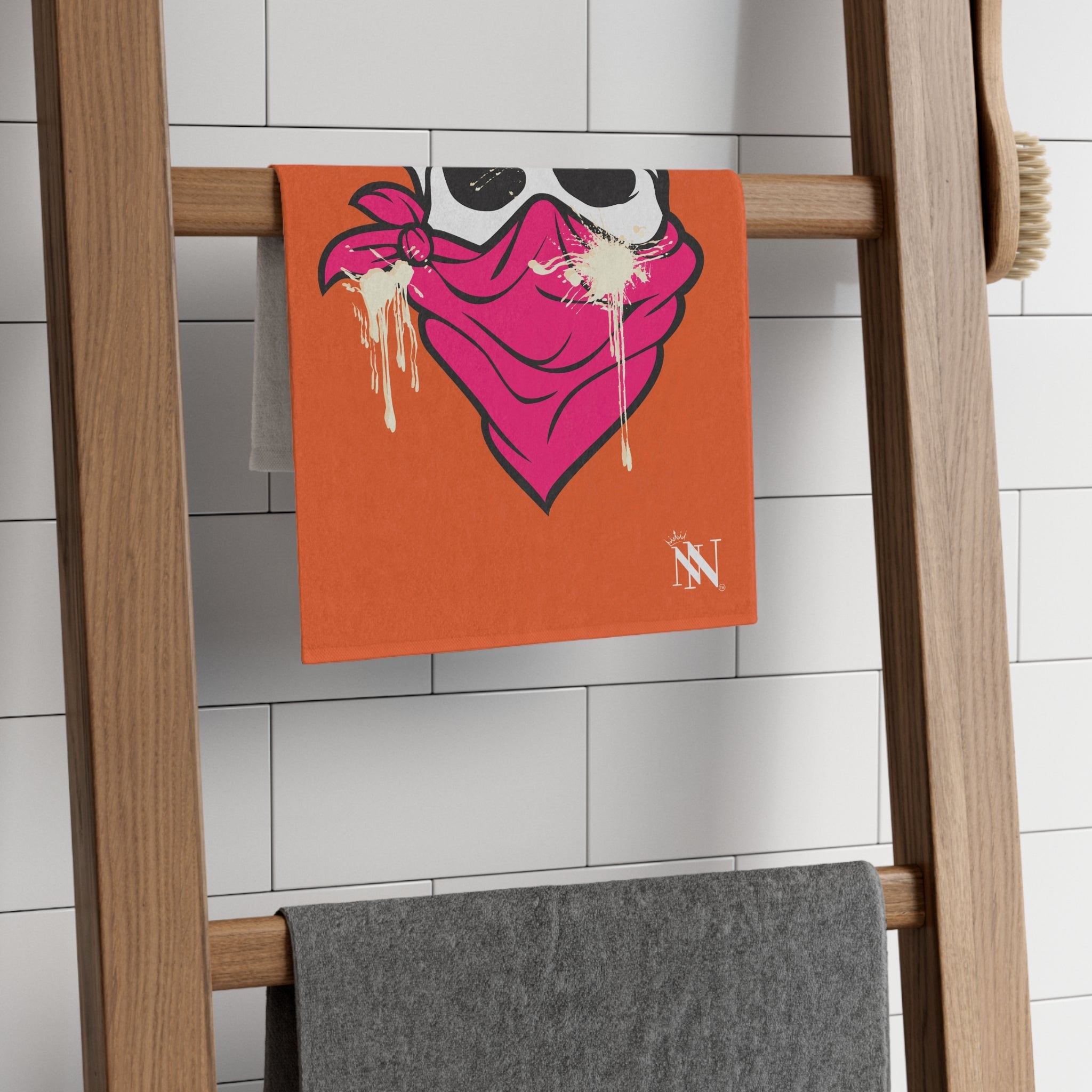 Cum Bandit Orange | Mix & Match Soft Fun-Flirty Lovers’ Towels