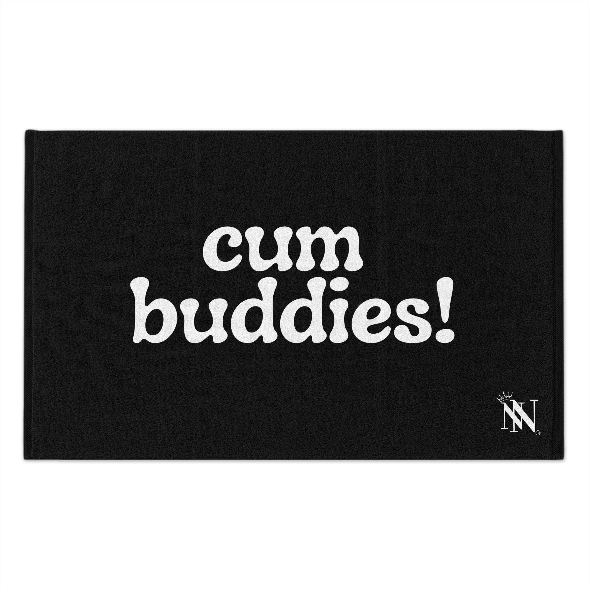 Cum Buddies! Black Mix & Match Soft Sex Towels | Flirty Lovers’ Gifts