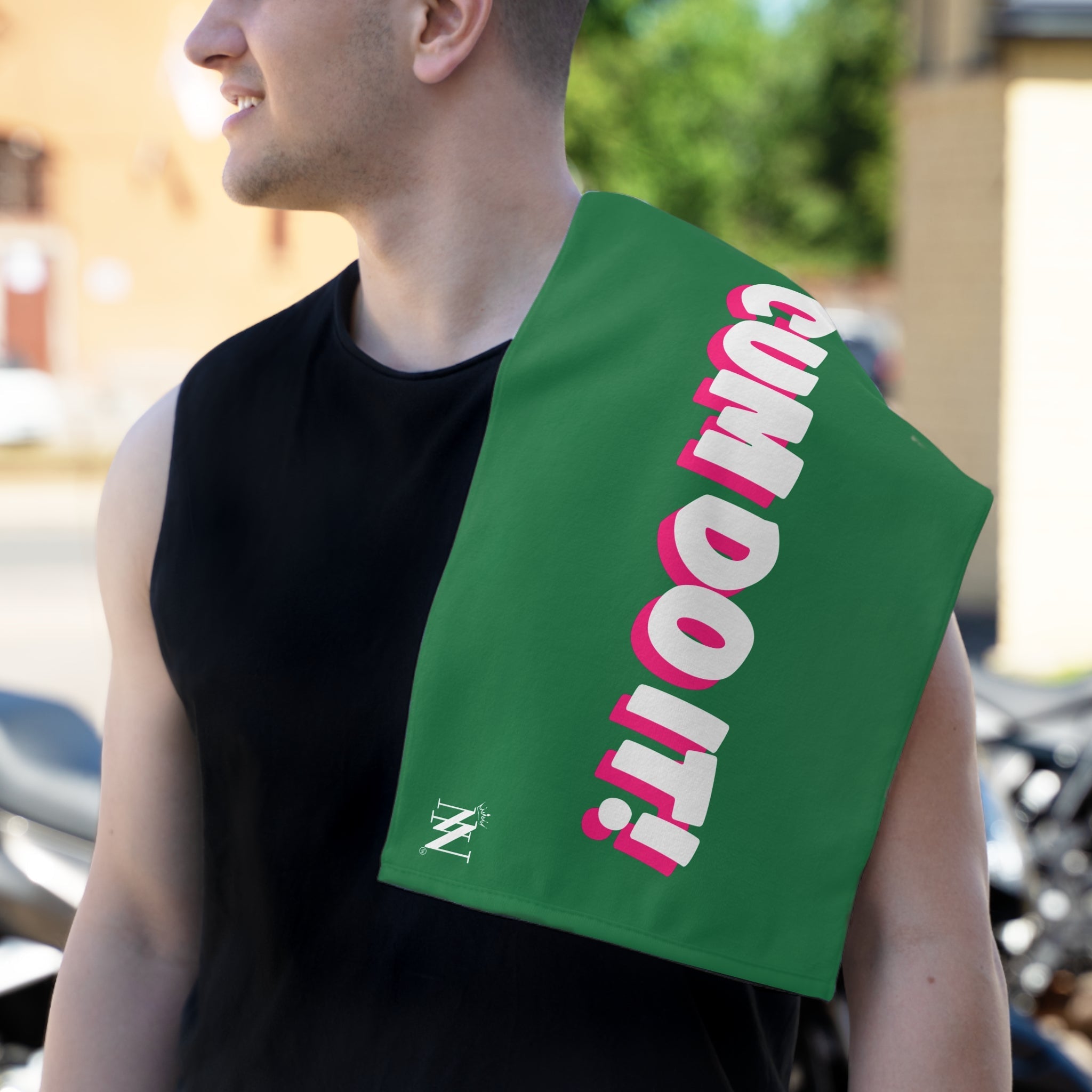 Cum Do It! Green | Mix & Match Soft Fun-Flirty Lovers’ Towels