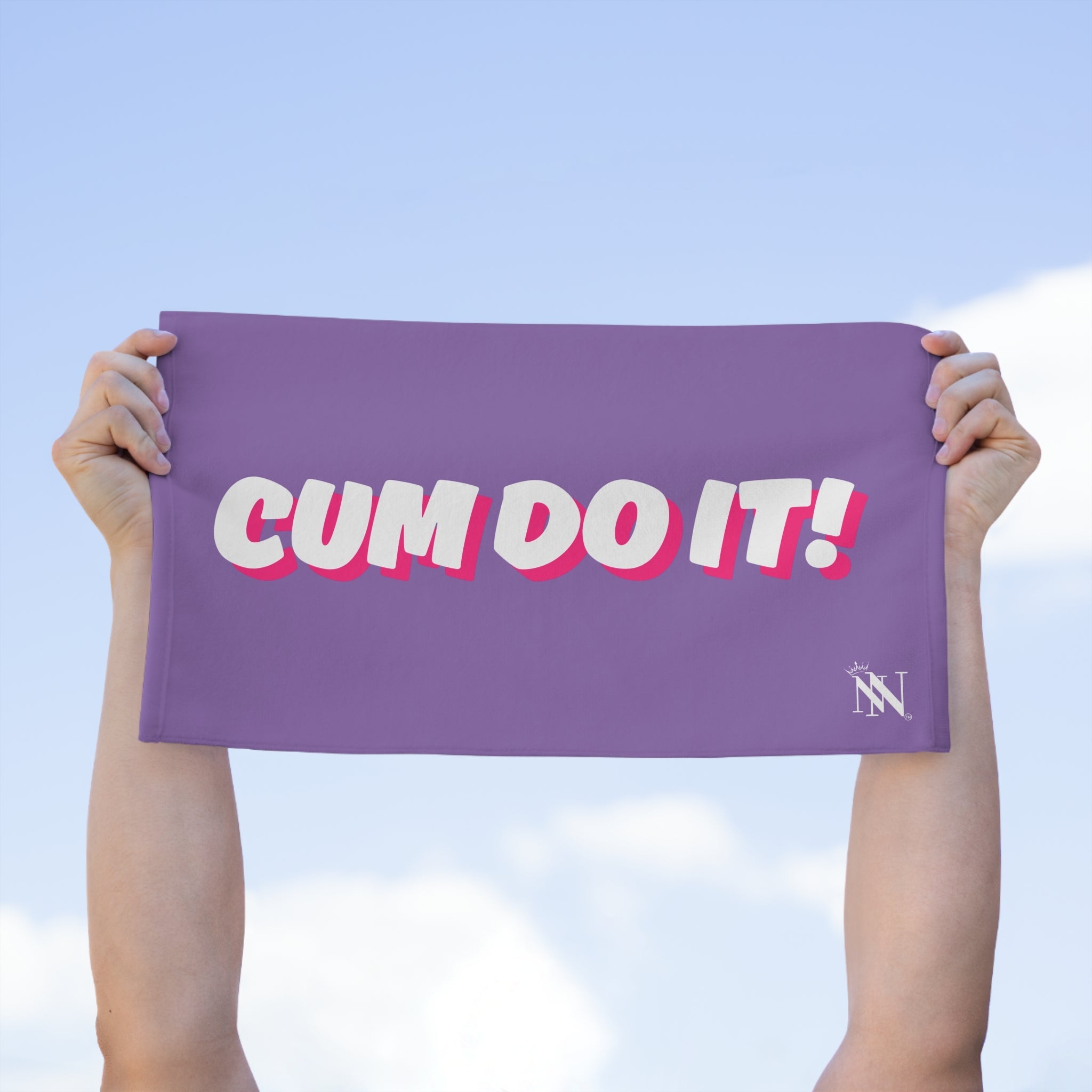 Cum Do It! Lavendar | Mix & Match Soft Fun-Flirty Lovers’ Towels