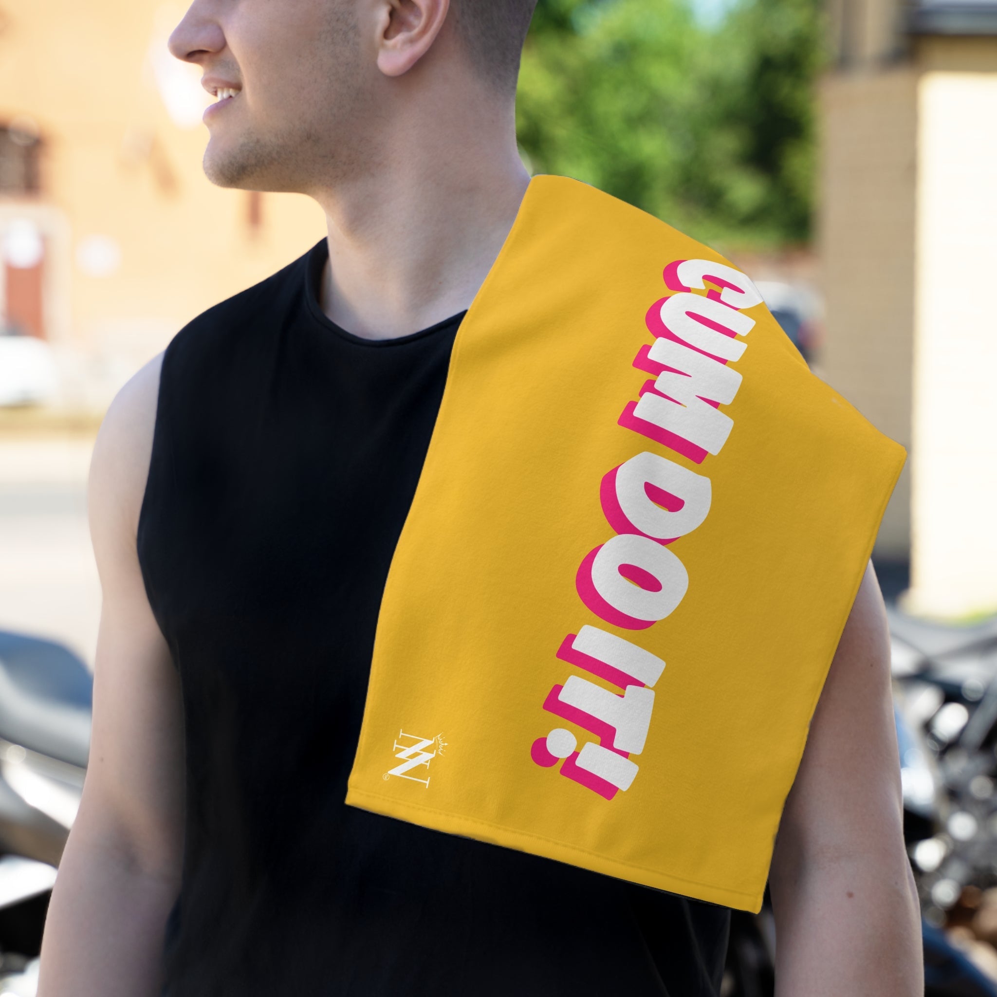 Cum Do It! Yellow | Mix & Match Soft Fun-Flirty Lovers’ Towels