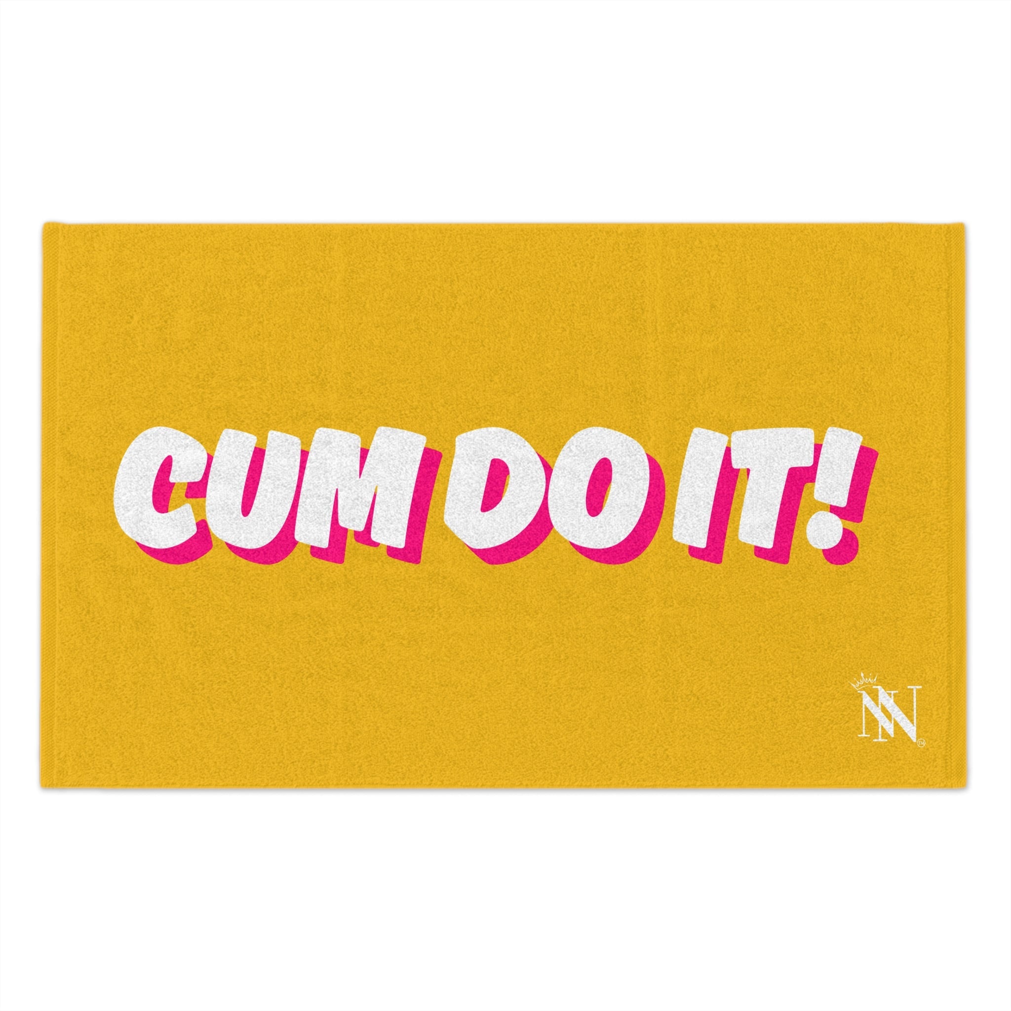 Cum Do It! Yellow | Mix & Match Soft Fun-Flirty Lovers’ Towels