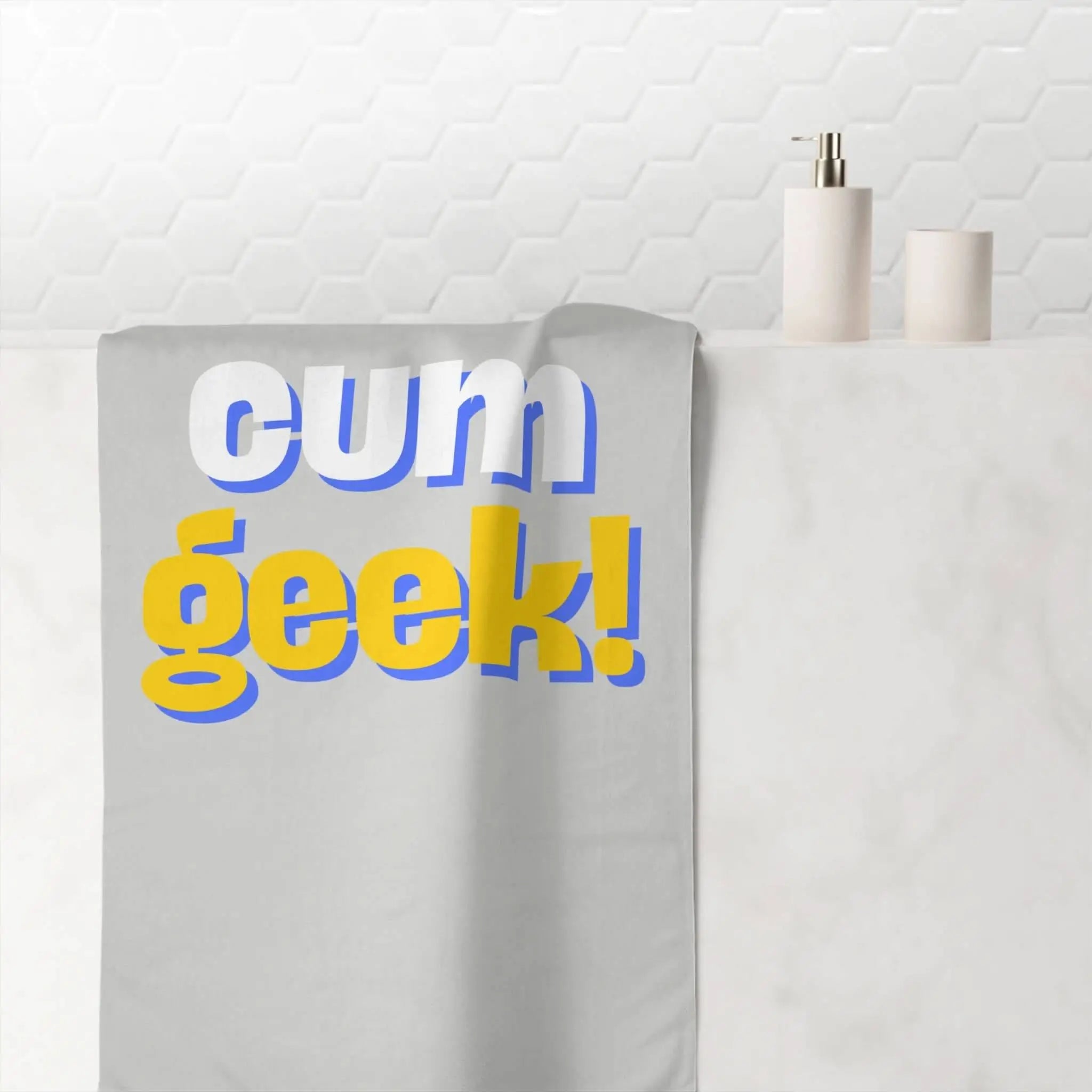 Cum Geek! | Mix & Match Naughty XL Fun-Flirty Lovers’ Towels