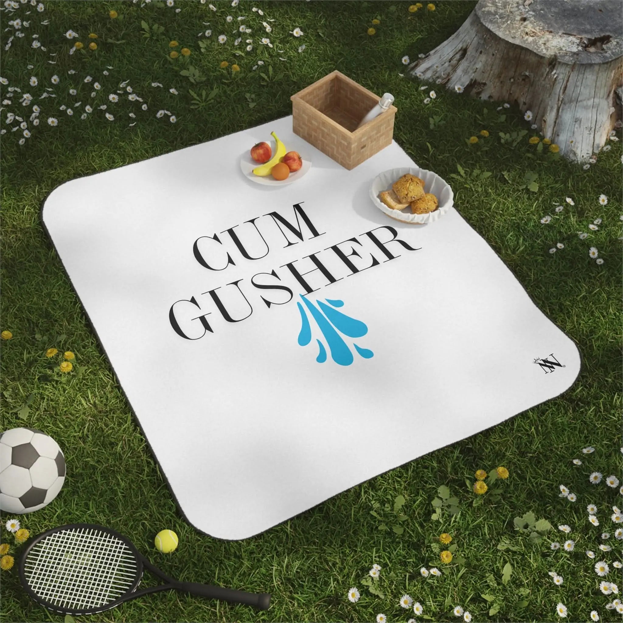 Cum Gusher | Mix Match Fun-Flirty Lovers’ Water-Resistant Blankets