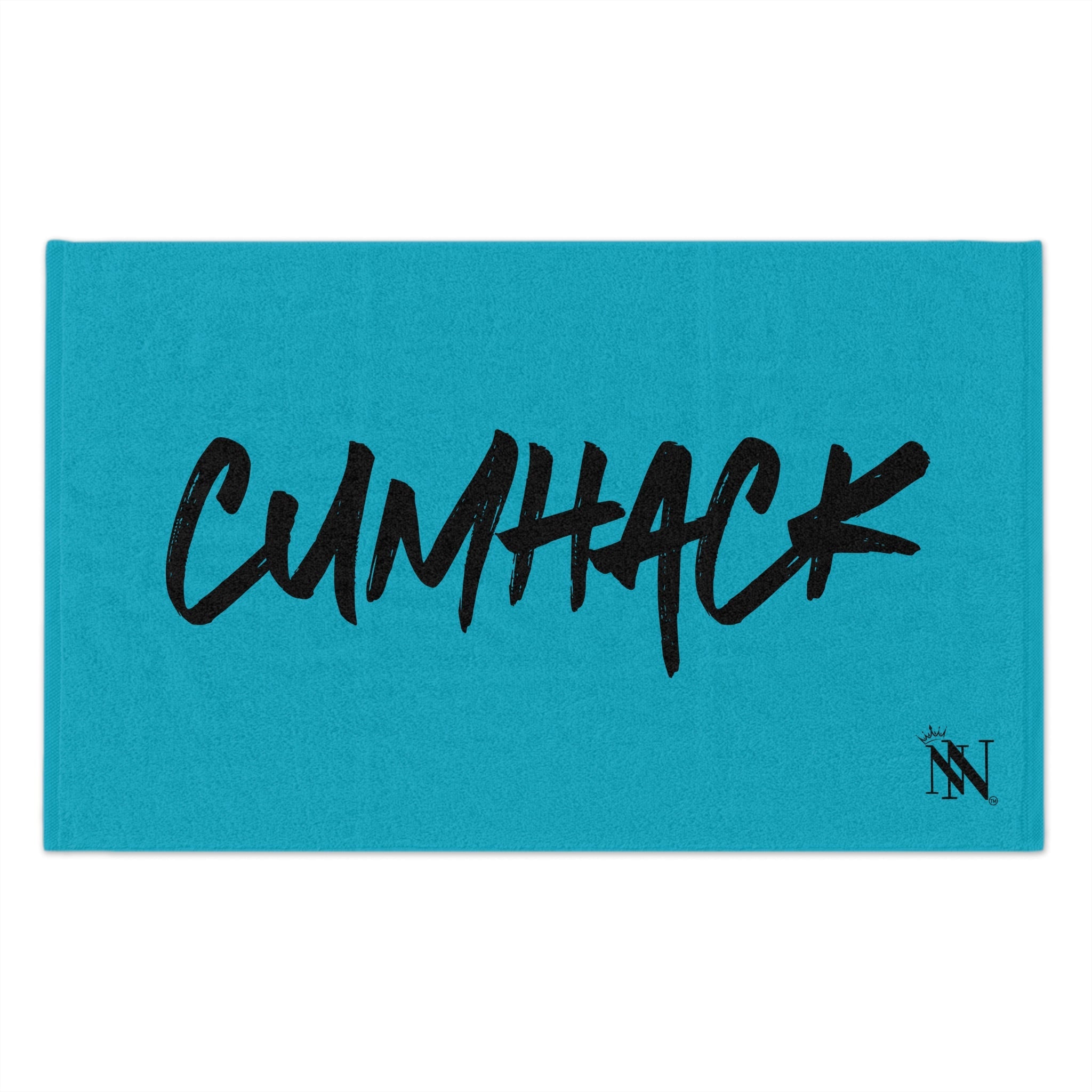 Cum Hack Teal | Mix & Match Soft Fun-Flirty Lovers’ Towels