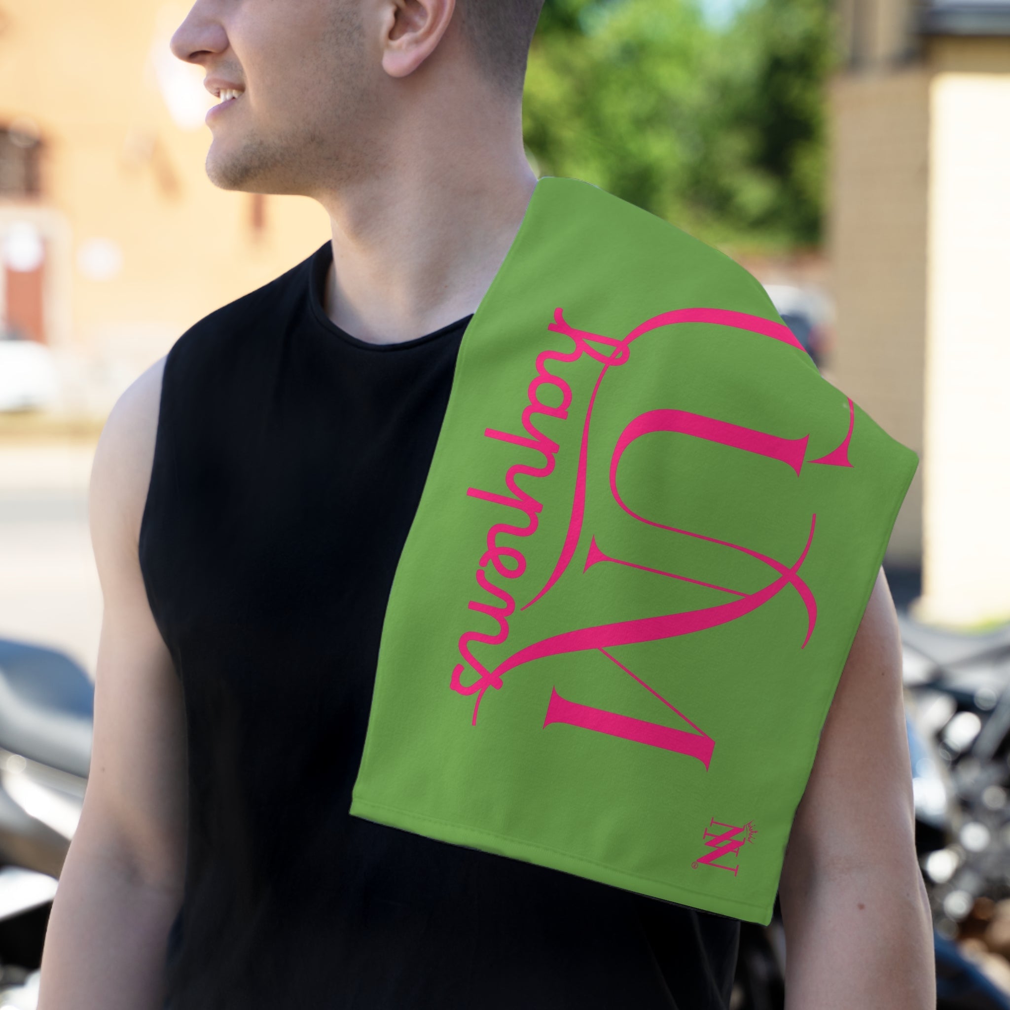 Cum Happens Light Green | Mix & Match Soft Fun-Flirty Lovers’ Towels