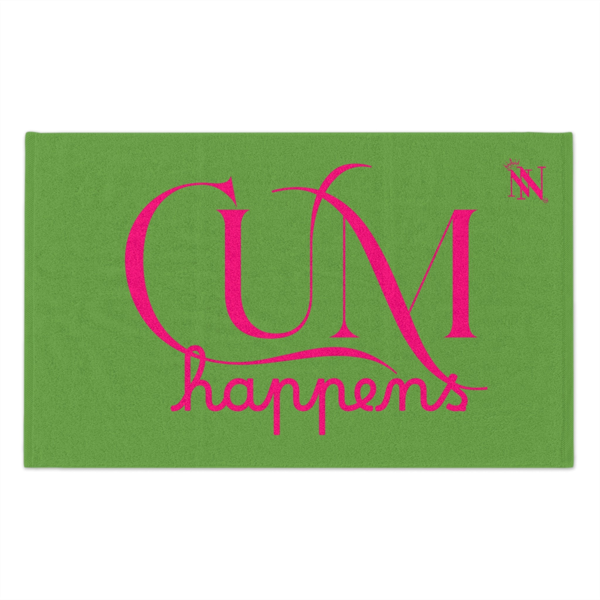 Cum Happens Light Green | Mix & Match Soft Fun-Flirty Lovers’ Towels