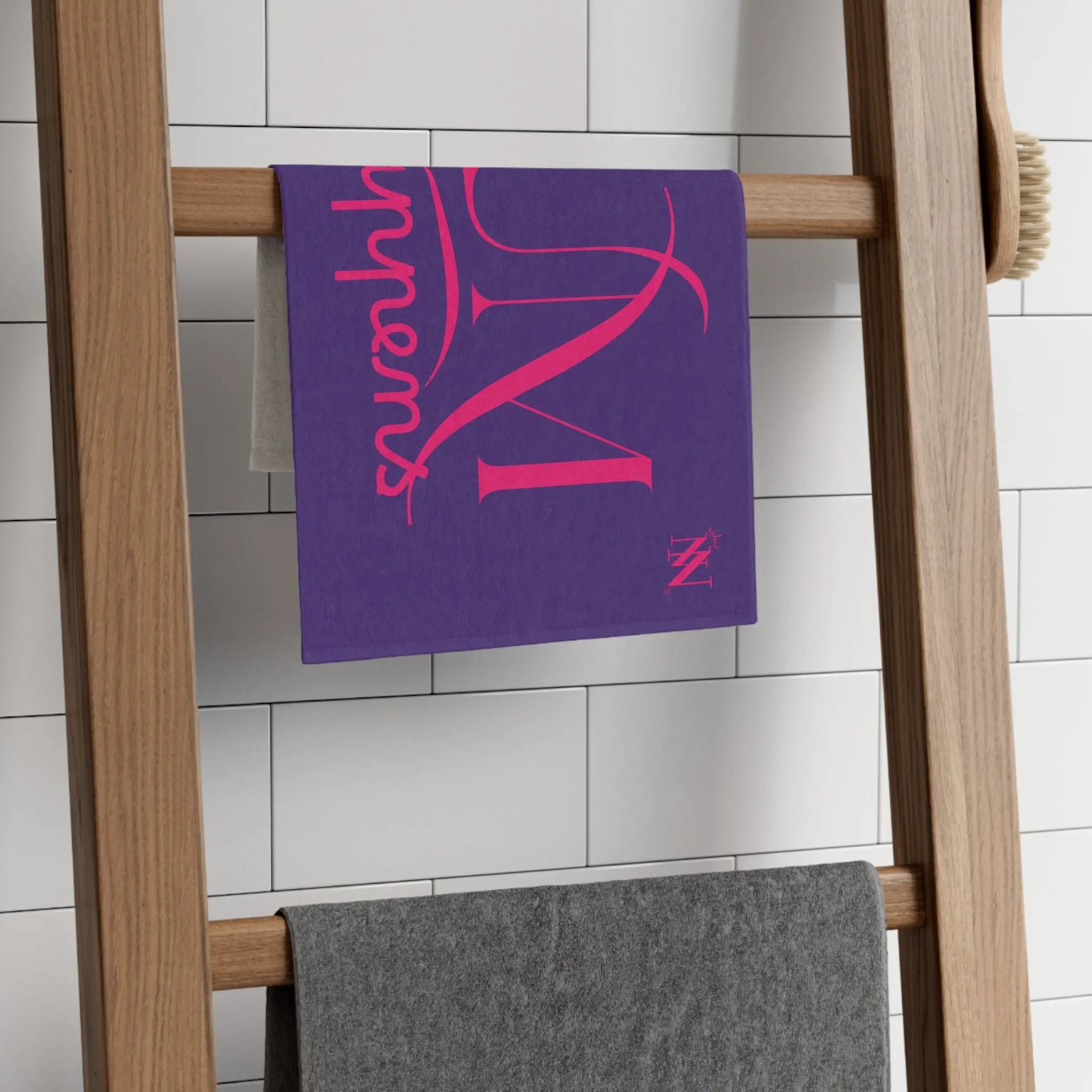 Cum Happens Purple | Mix & Match Soft Fun-Flirty Lovers’ Towels