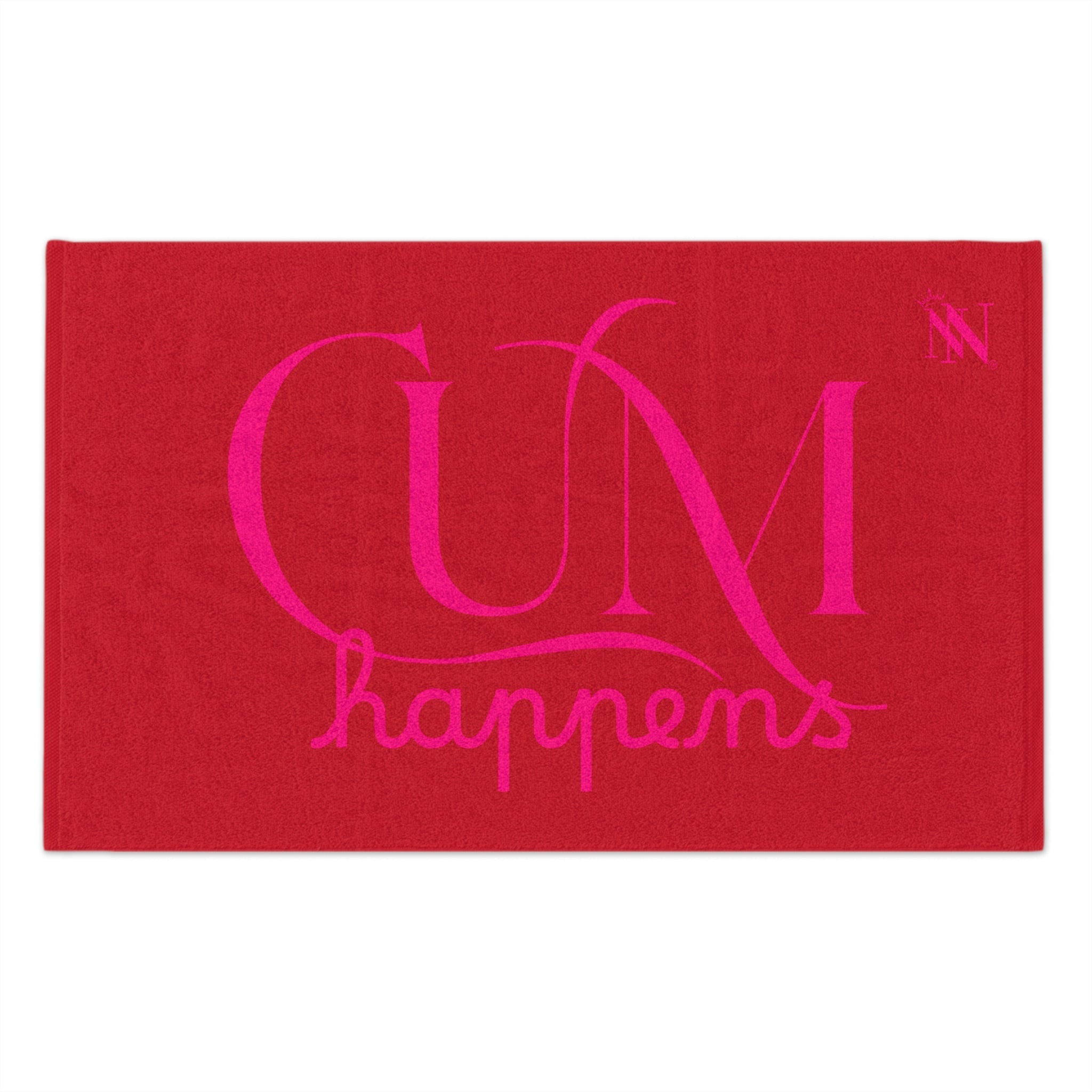 Cum Happens Red | Mix & Match Soft Fun-Flirty Lovers’ Towels