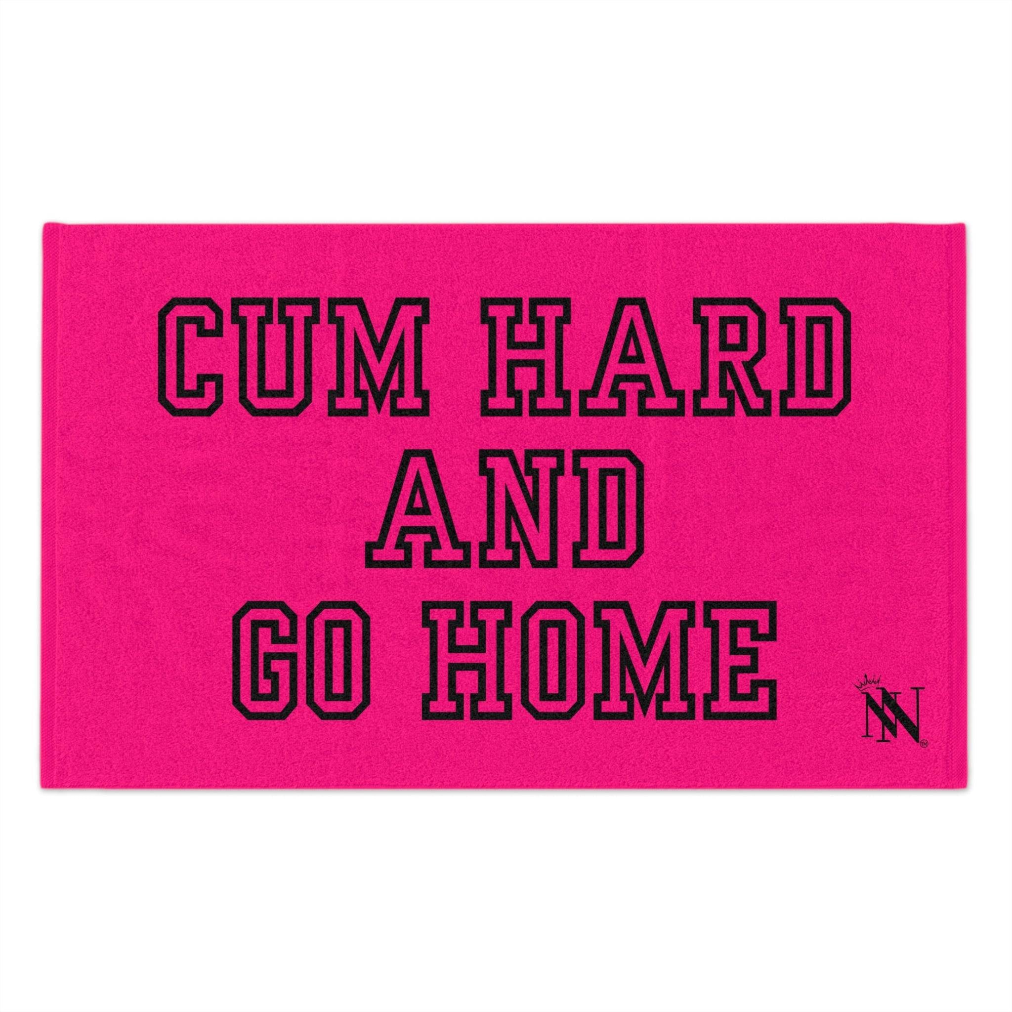 Cum Hard and Go Home Pink Mix & Match Soft Sex Towels | Naughty Lovers’ Gifts