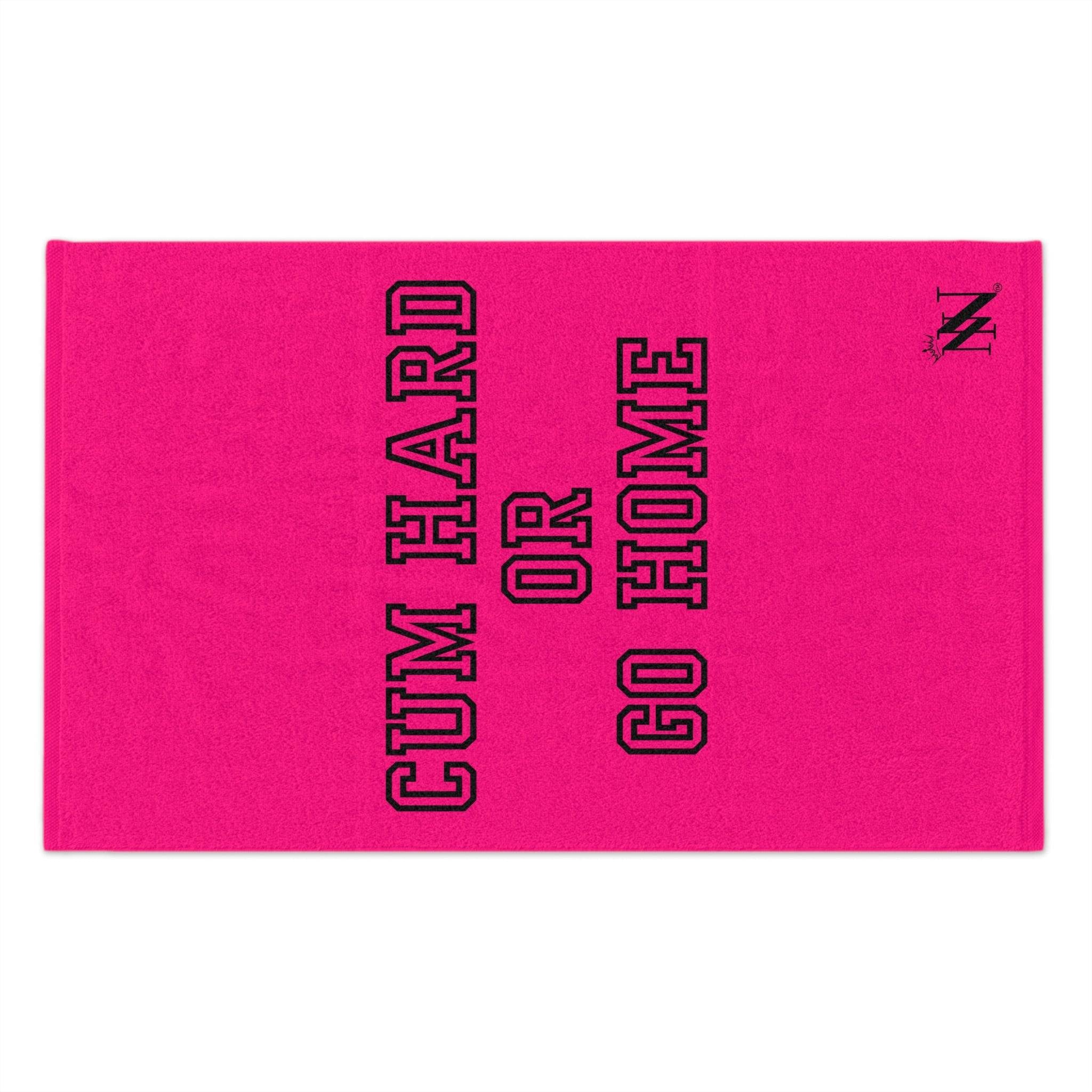 Cum Hard or Go Home Pink Mix & Match Soft Sex Towels | Flirty Lovers’ Gifts