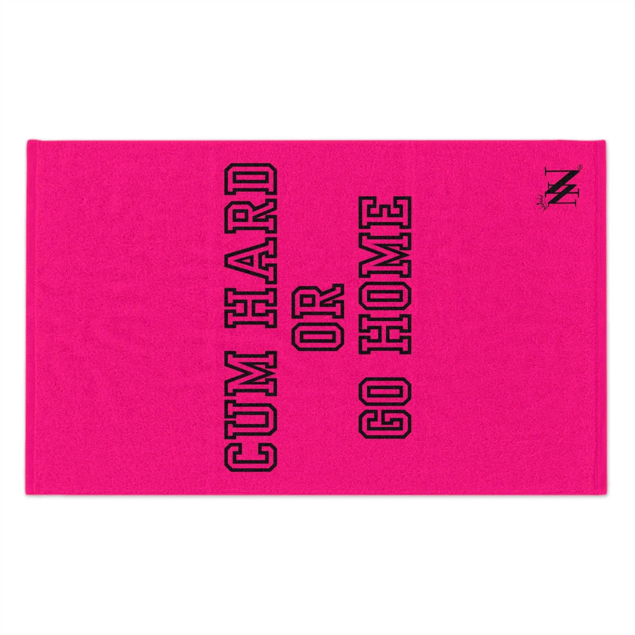 Cum Hard or Go Home Pink Mix & Match Soft Sex Towels | Flirty Lovers’ Gifts