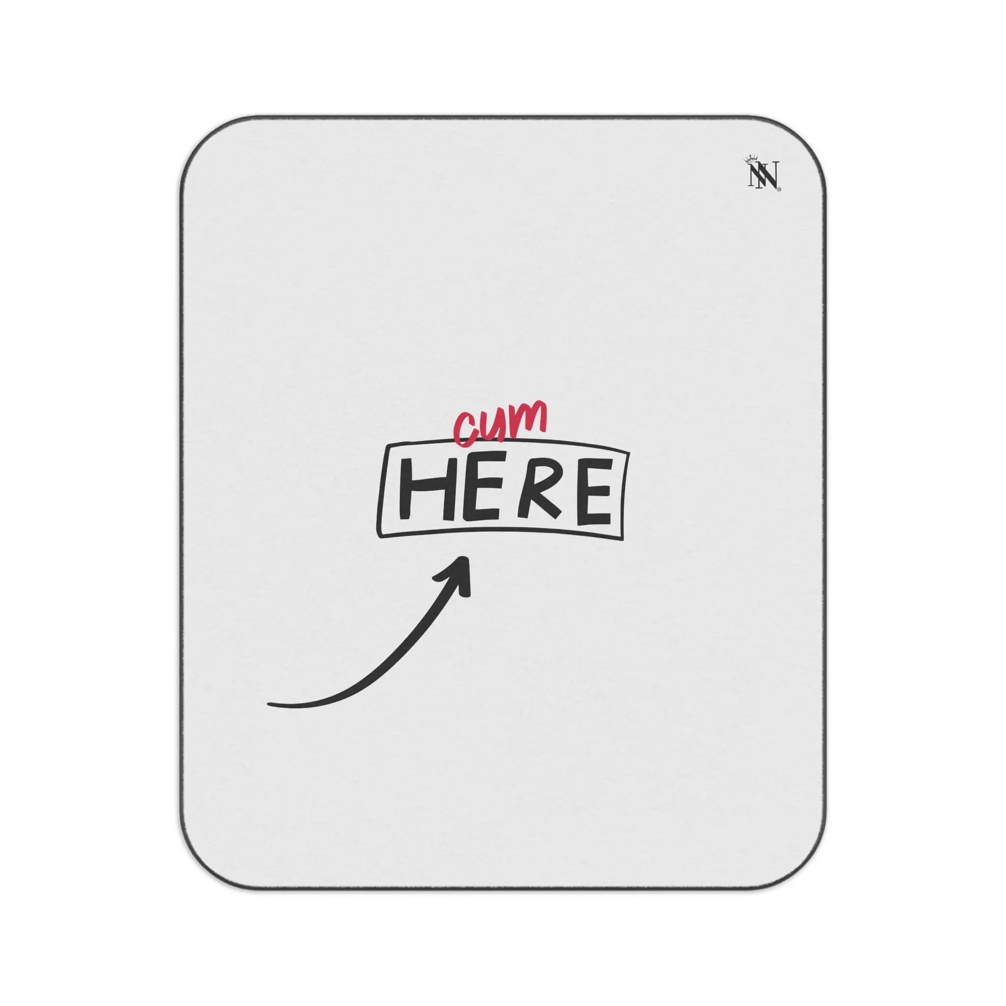 Cum Here | Mix Match Fun-Flirty Lovers’ Water-Resistant Blankets