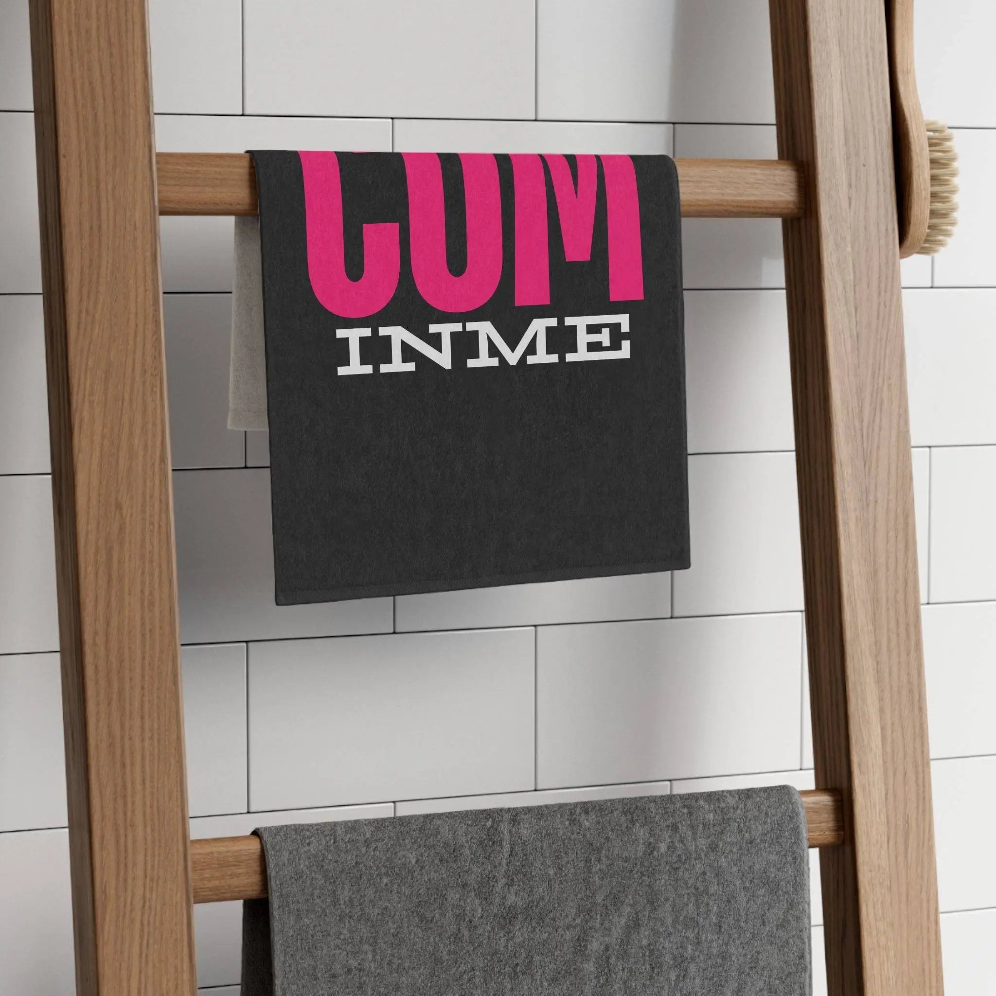 Cum In Me Black Mix & Match Soft Sex Towels | Flirty Lovers’ Gifts