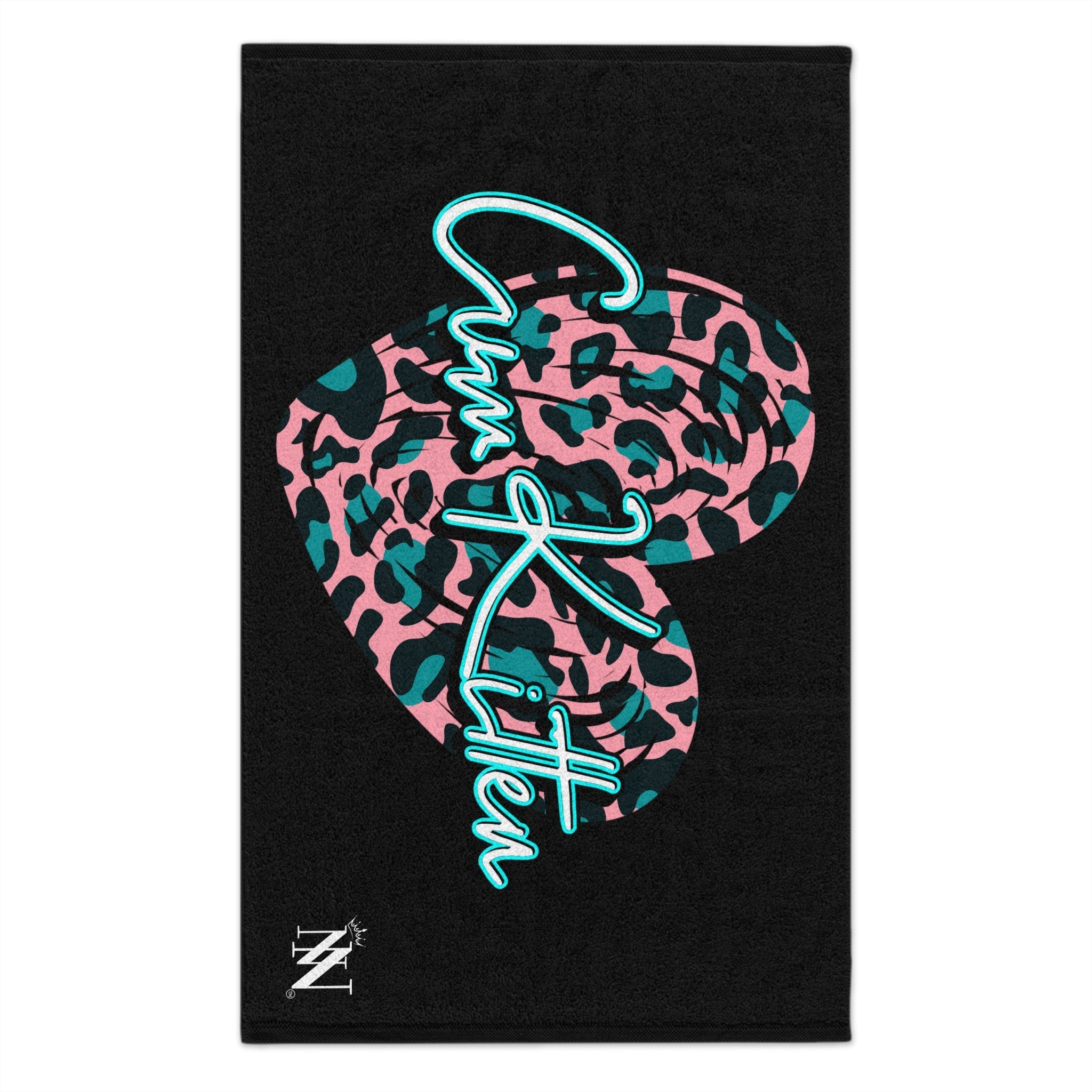 Cum Kitten Black | Mix & Match Soft Fun-Flirty Lovers’ Towels