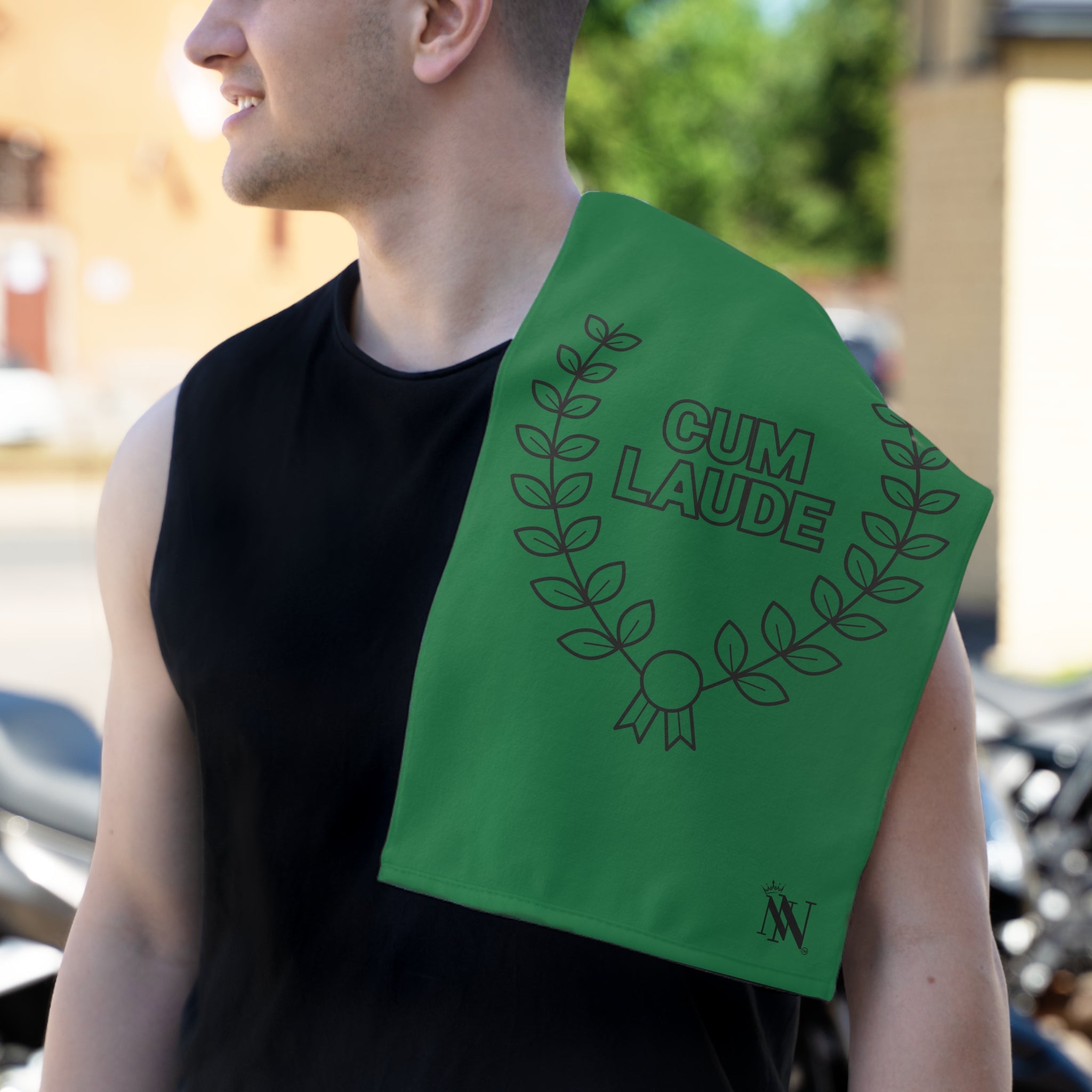 Cum Laude Green | Mix & Match Soft Fun-Flirty Lovers’ Towels