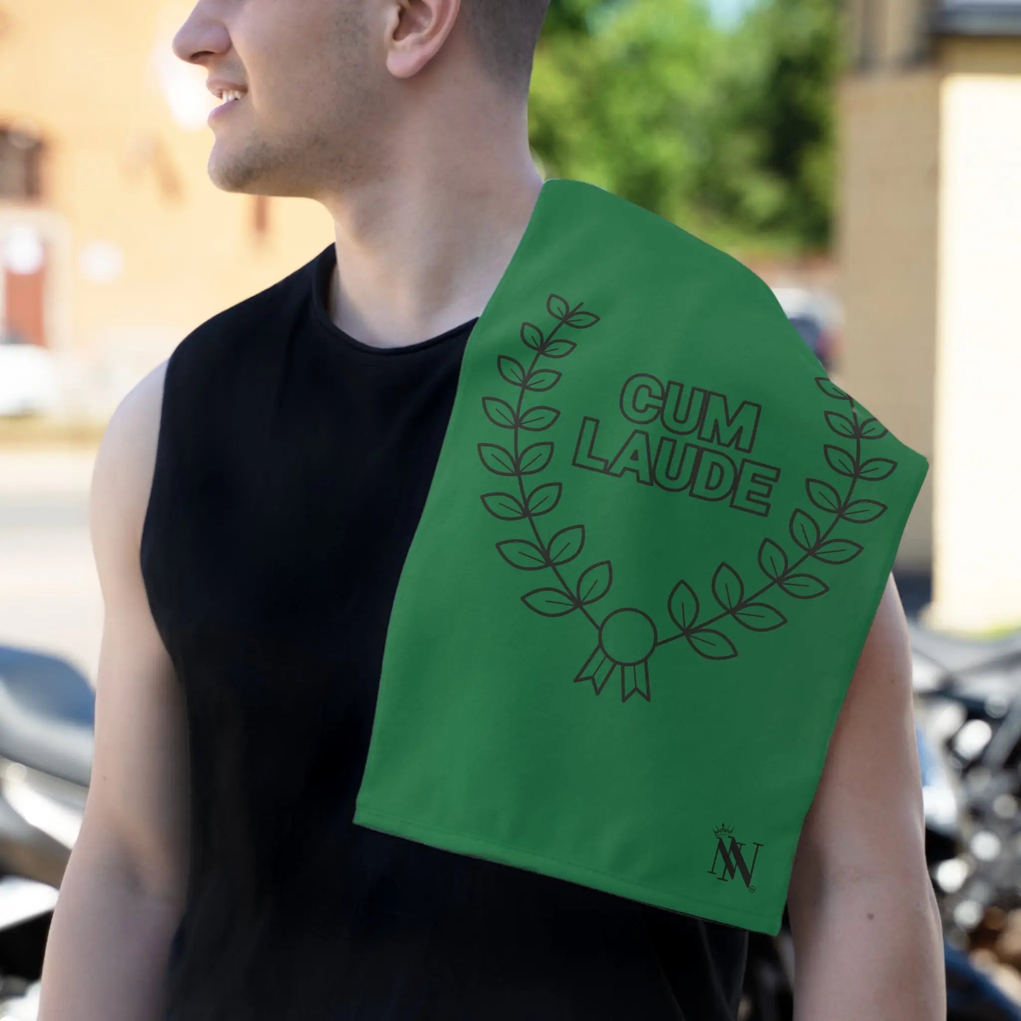 Cum Laude Green | Mix & Match Soft Fun-Flirty Lovers’ Towels