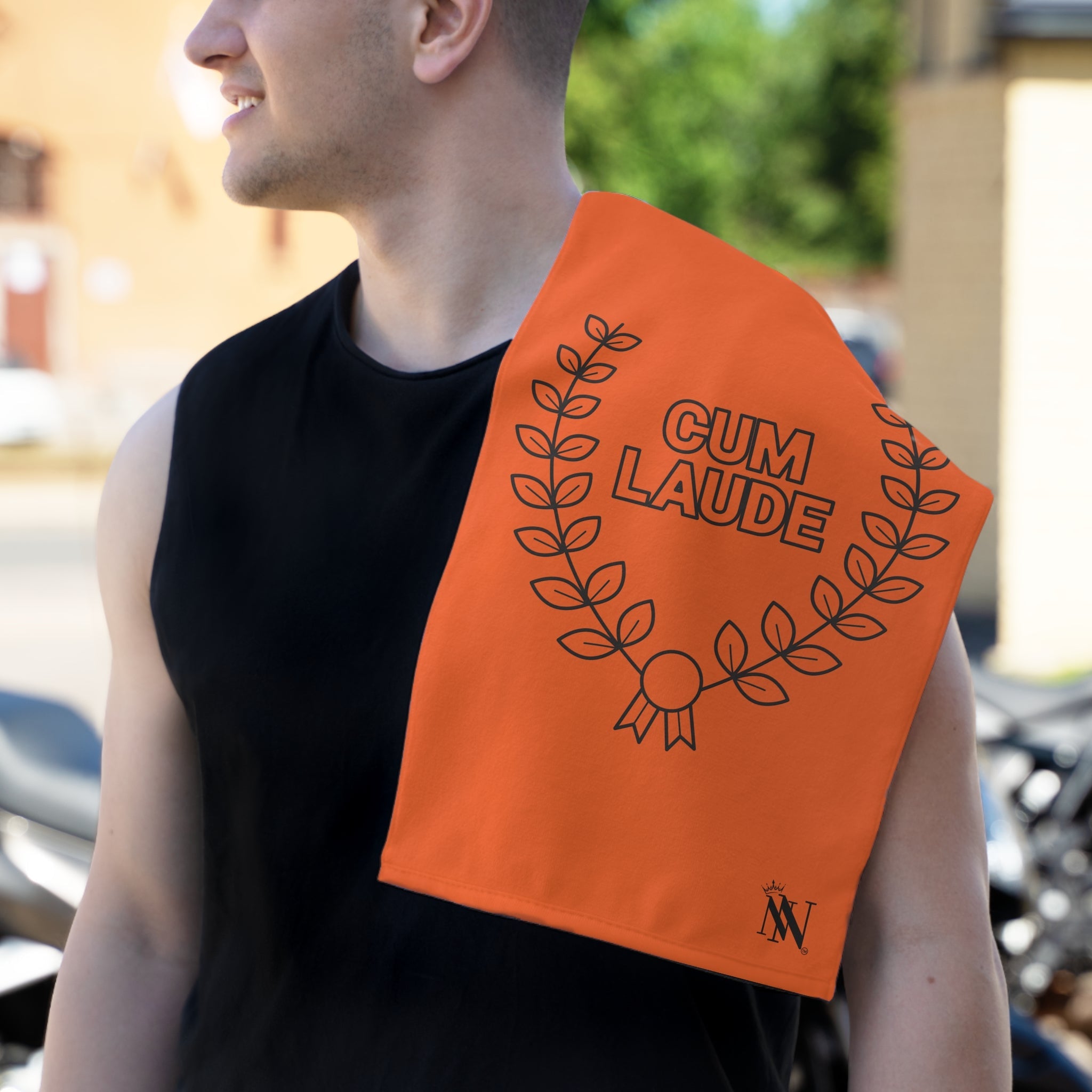 Cum Laude Orange | Mix & Match Soft Fun-Flirty Lovers’ Towels