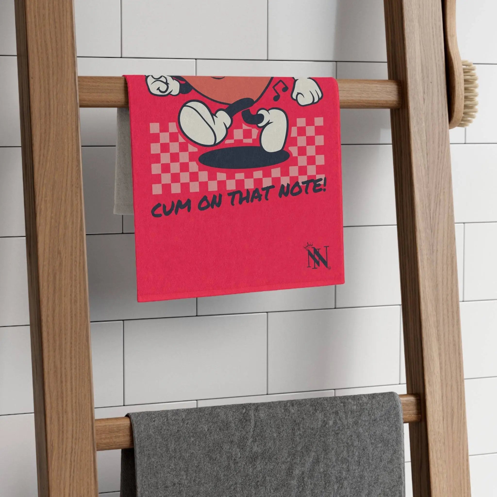 Cum On That Note! | Mix & Match Soft Fun-Flirty Lovers’ Towels
