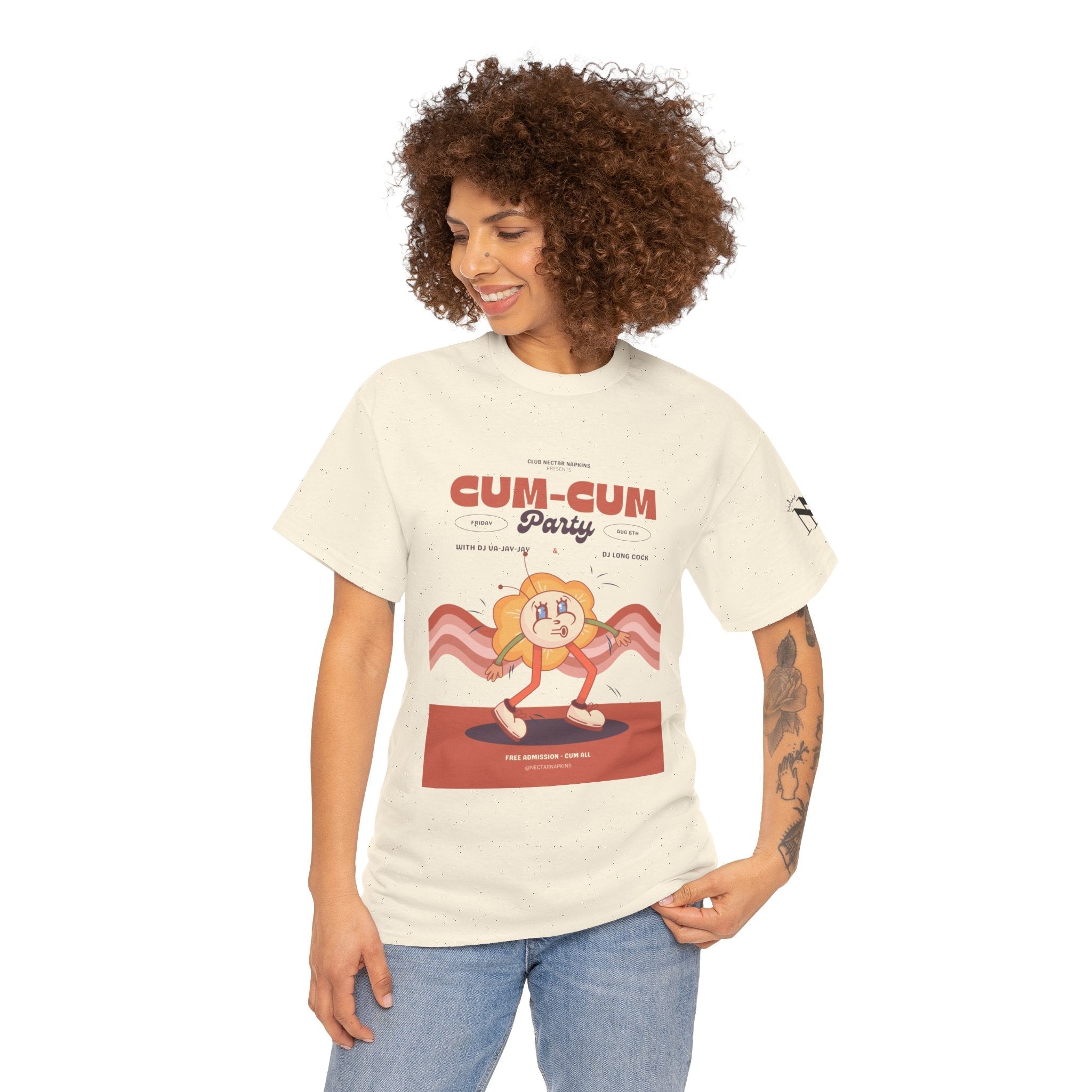 Cum-Cum Party | Mix & Match 100% Cotton Unisex Fun-Flirty Lovers’ Tees
